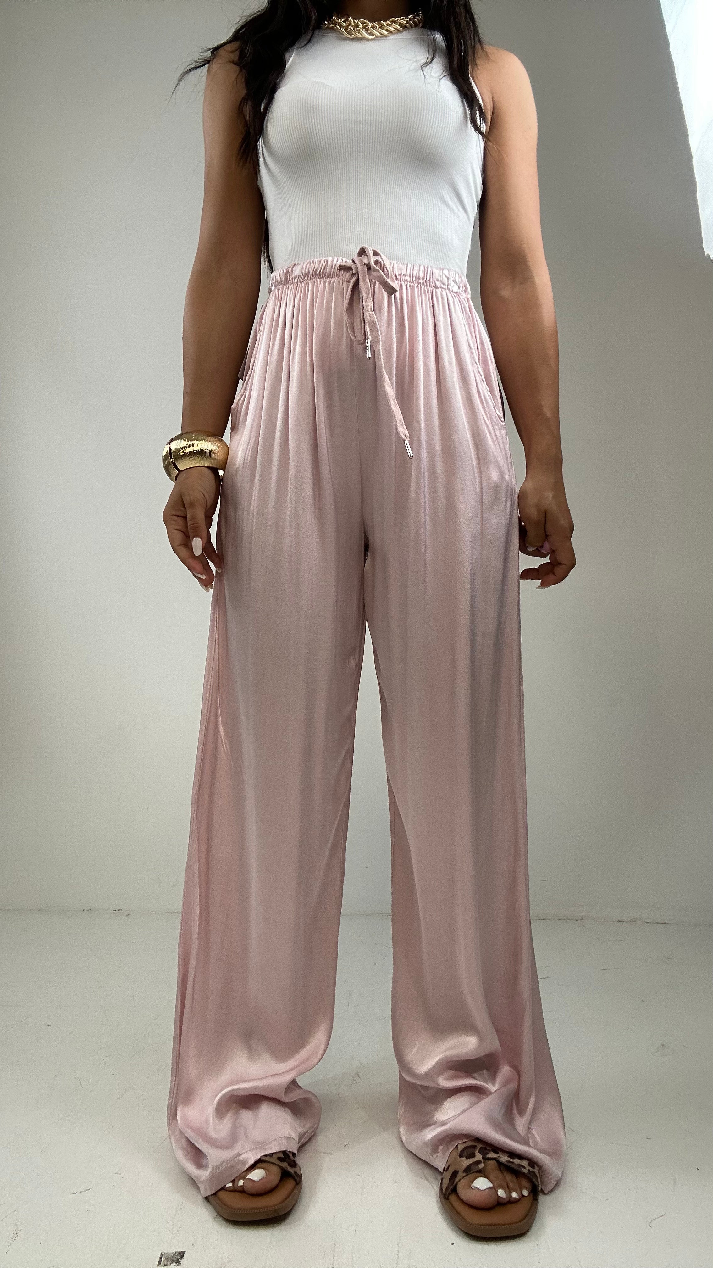Pantalone SATIN - ROSA CIPRIA