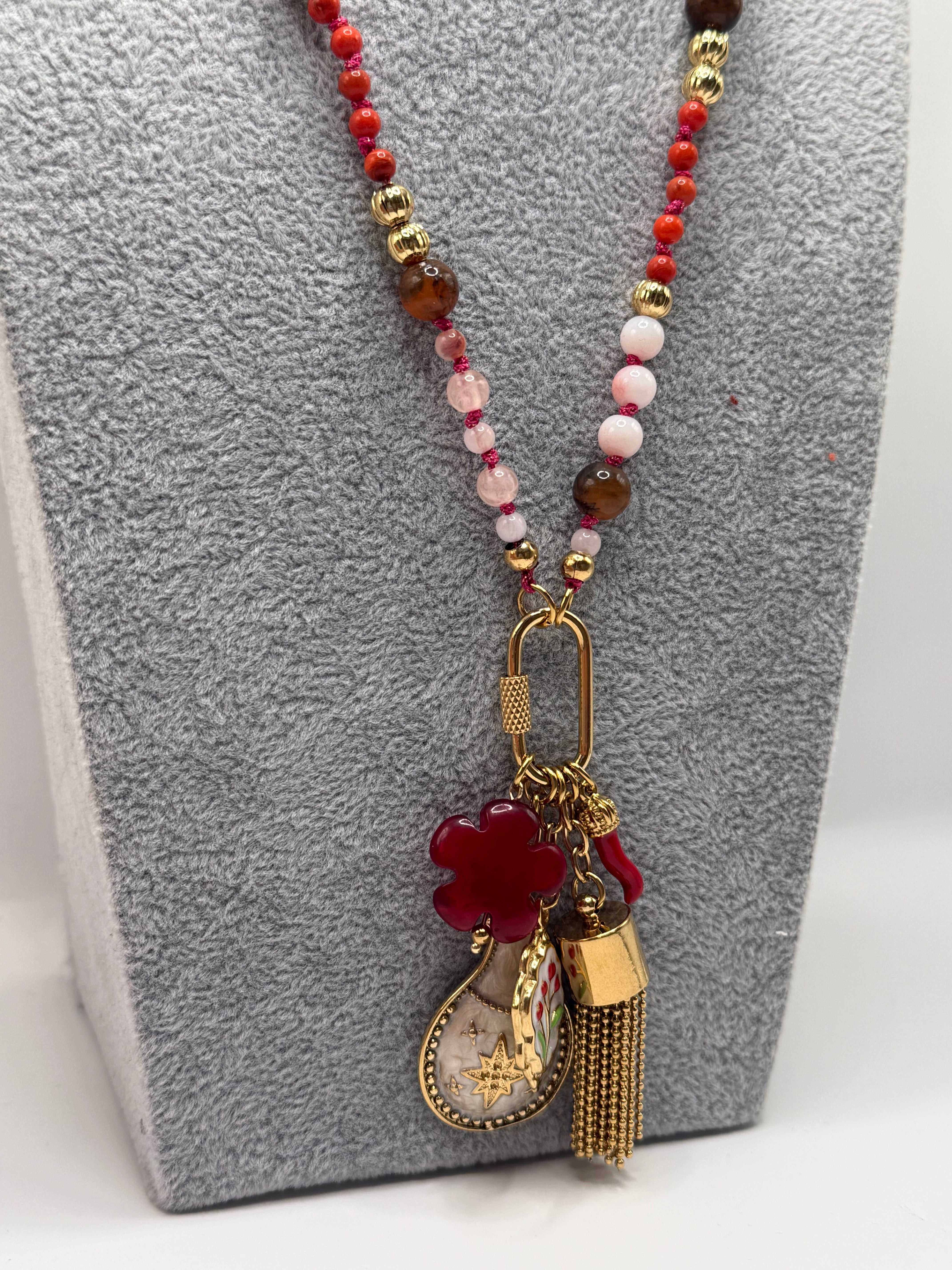 Collana LUCKY - ROSSO