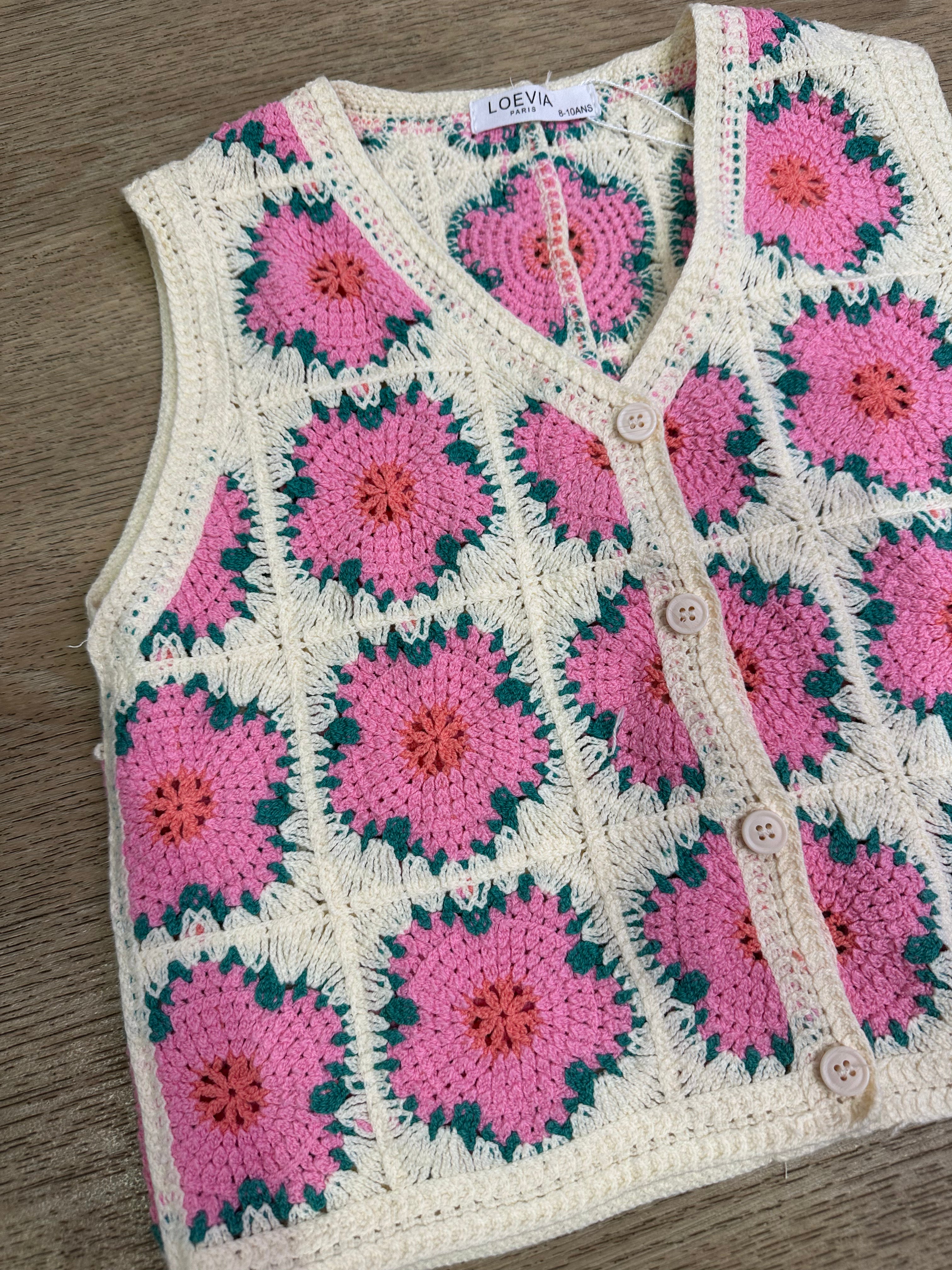 Gilet UNCINETTO 4-14A - ROSA