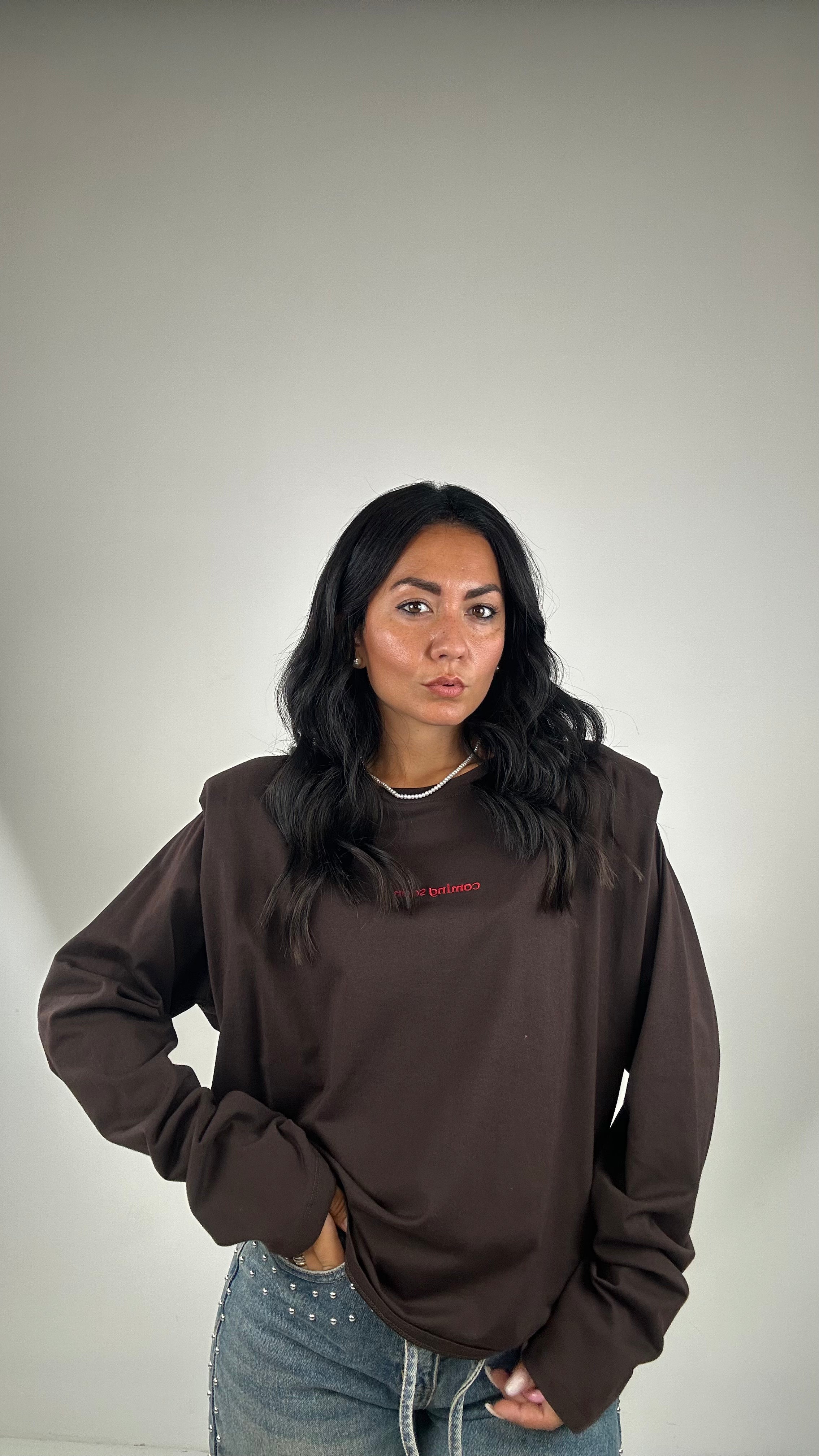 Maglia LUMINA COMIN SOON - MARRONE