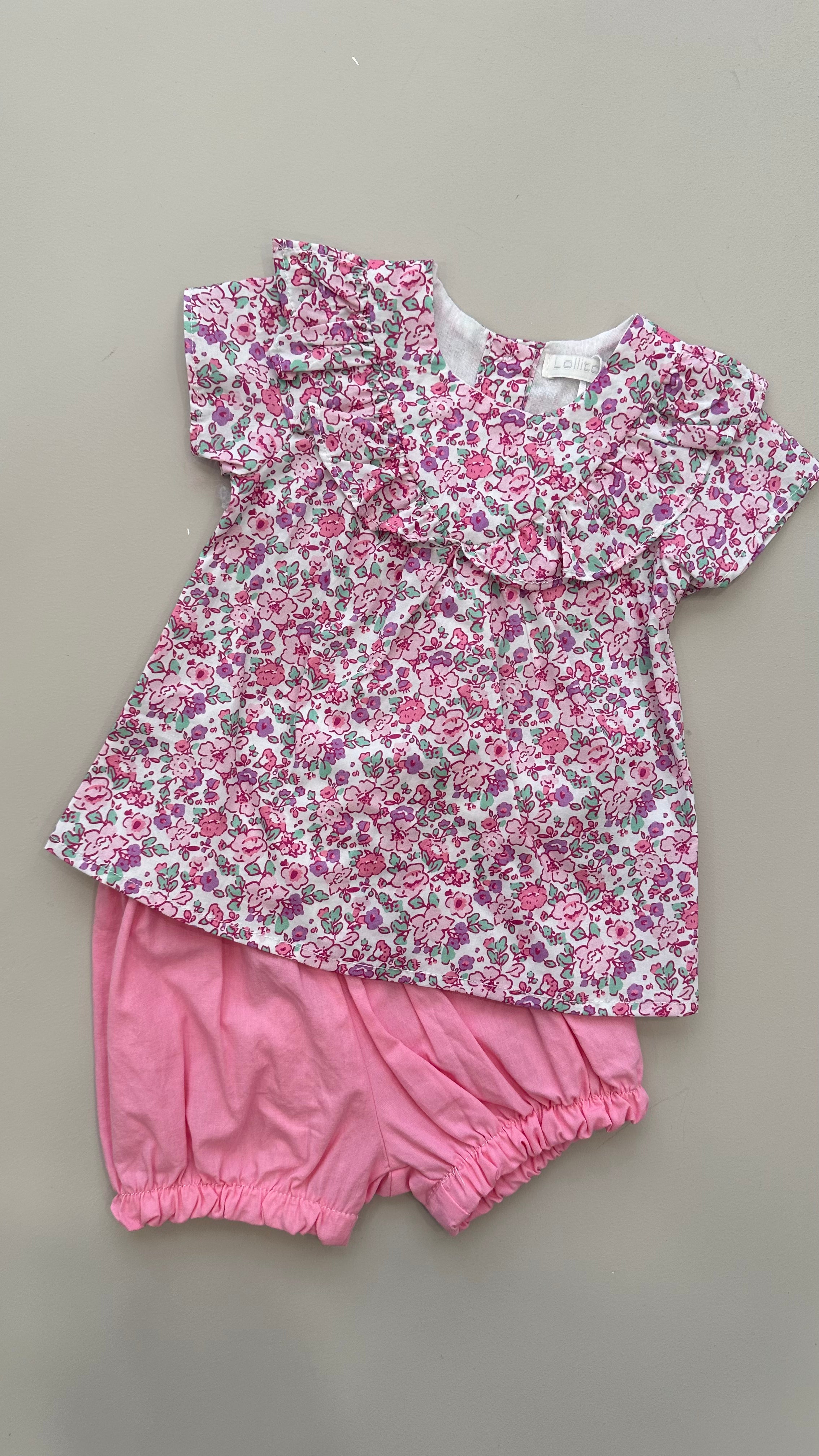 Coordinato FIOR DI FIORI 3-18M - ROSA