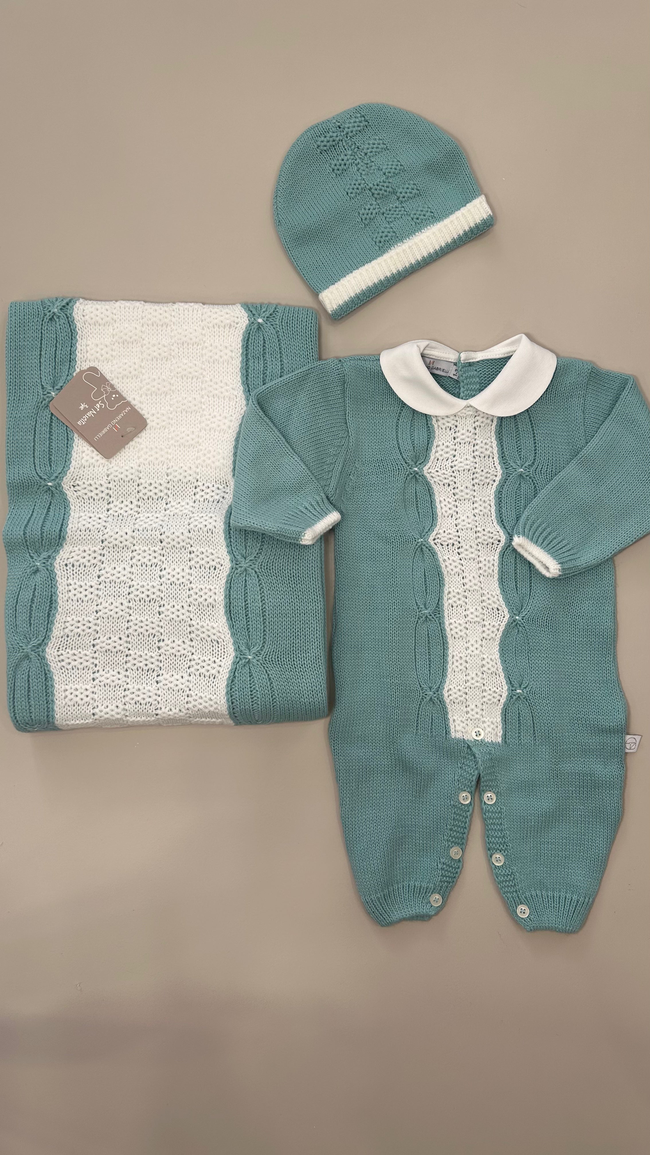Set 3PZ TUTINA+COPER+CAPPELLO - VERDE