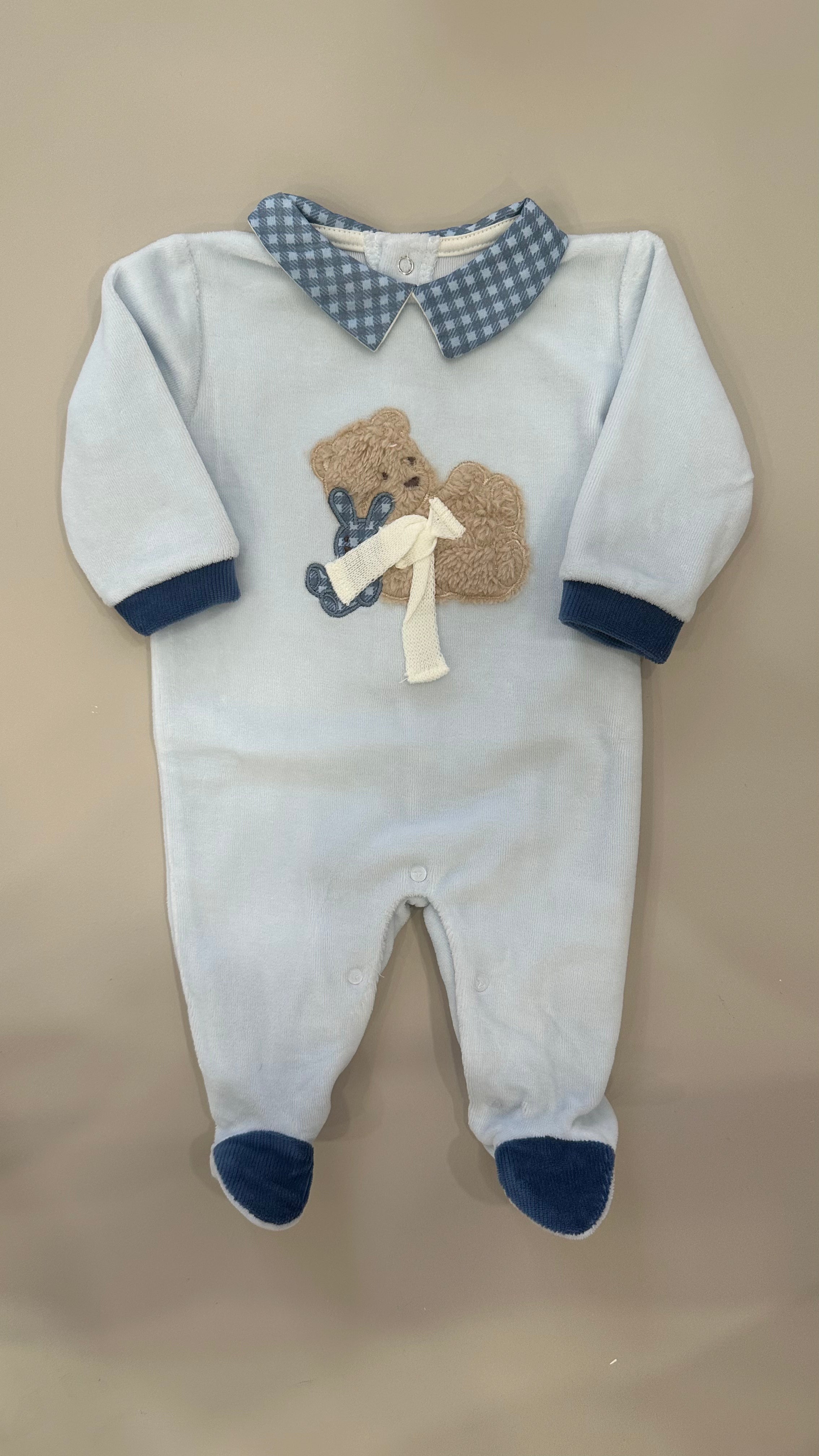 Tutina ORSO CON CONIGLIO - CELESTE