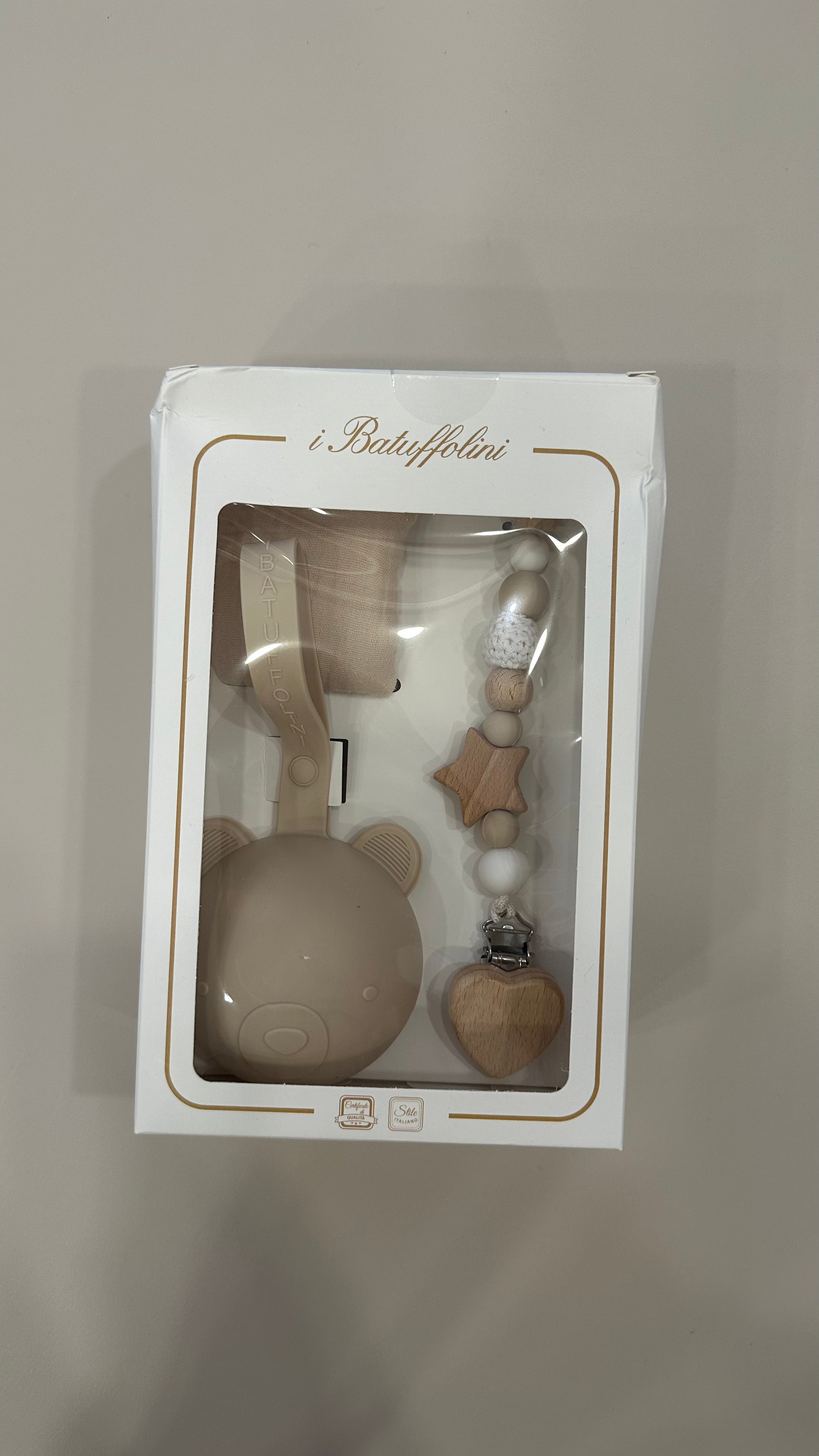 Set DOU DOU+PORTACIUCCIO+CATENELLA - BEIGE