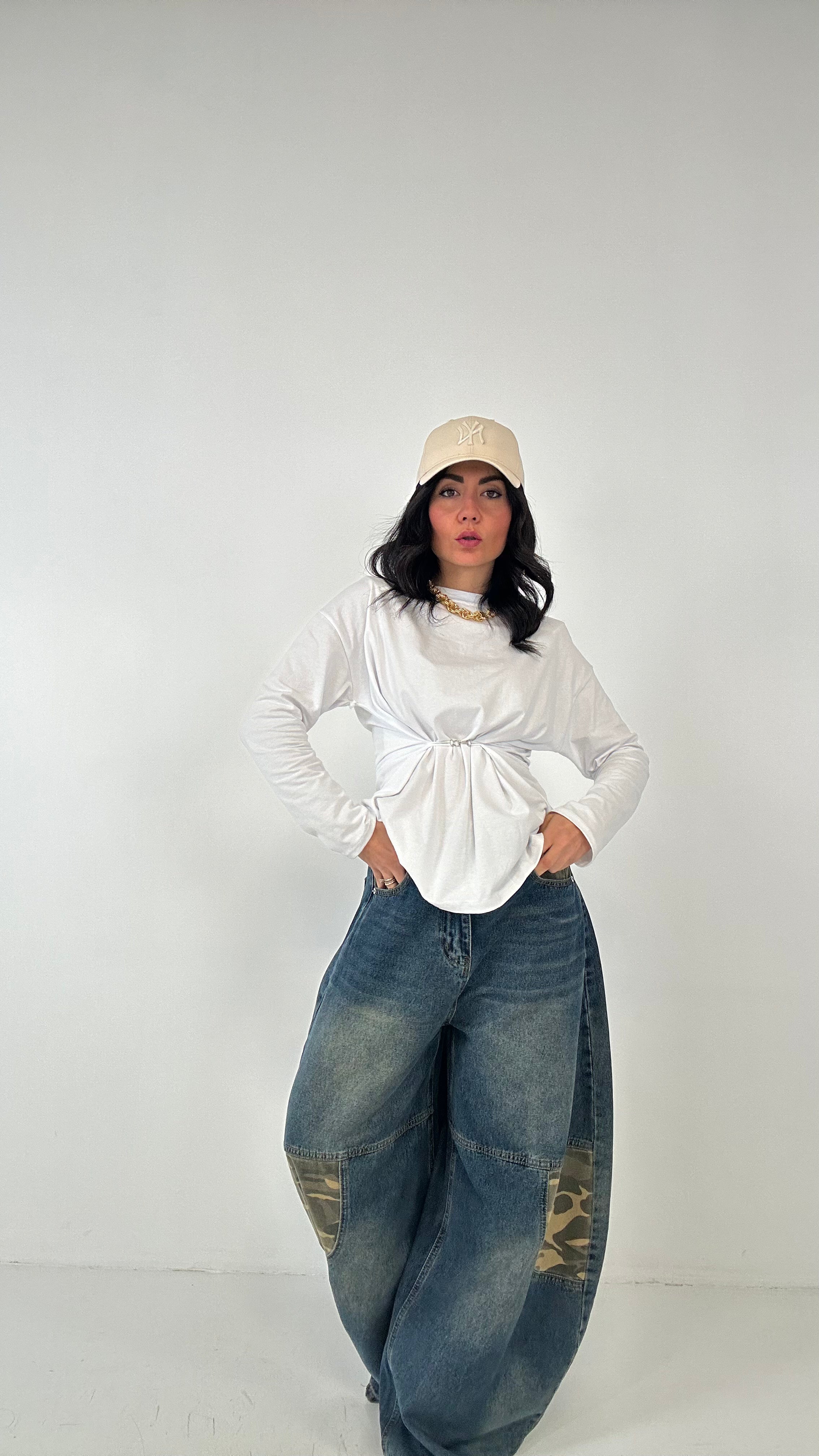 Jeans BALLOON MILITARE - JEANS