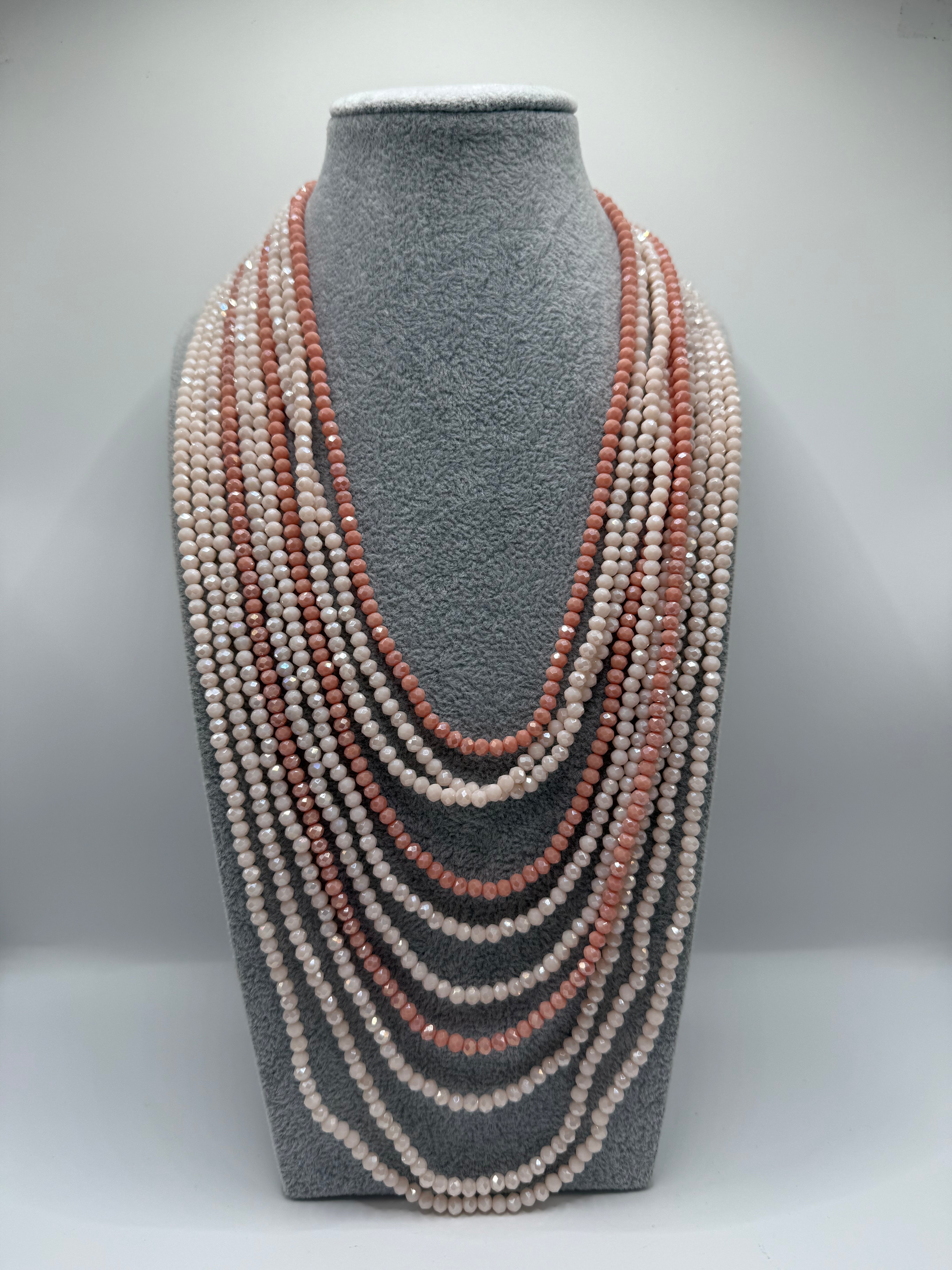 Collana VOLUME PERLINE - ROSA
