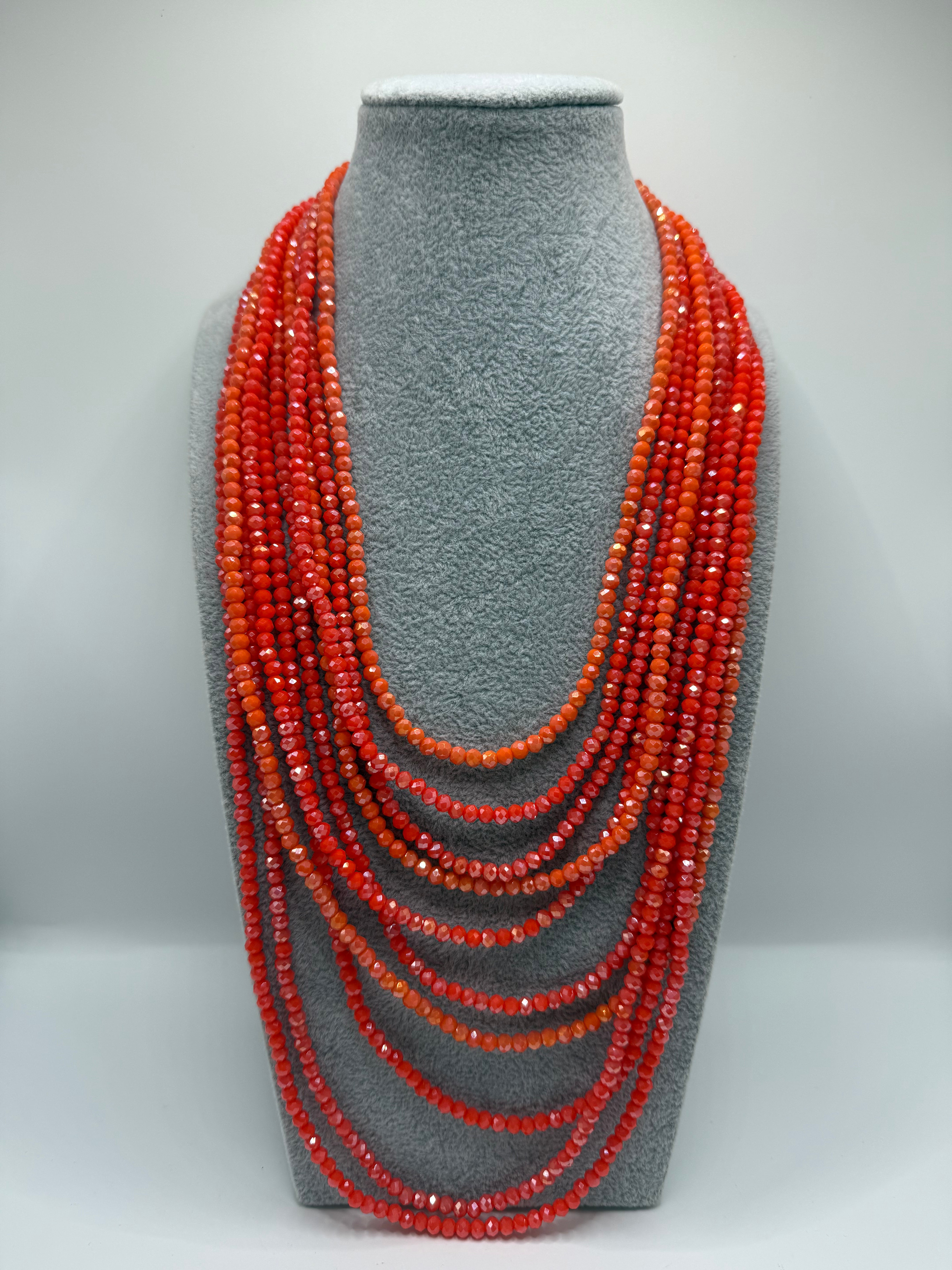 Collana VOLUME PERLINE - ARANCIO