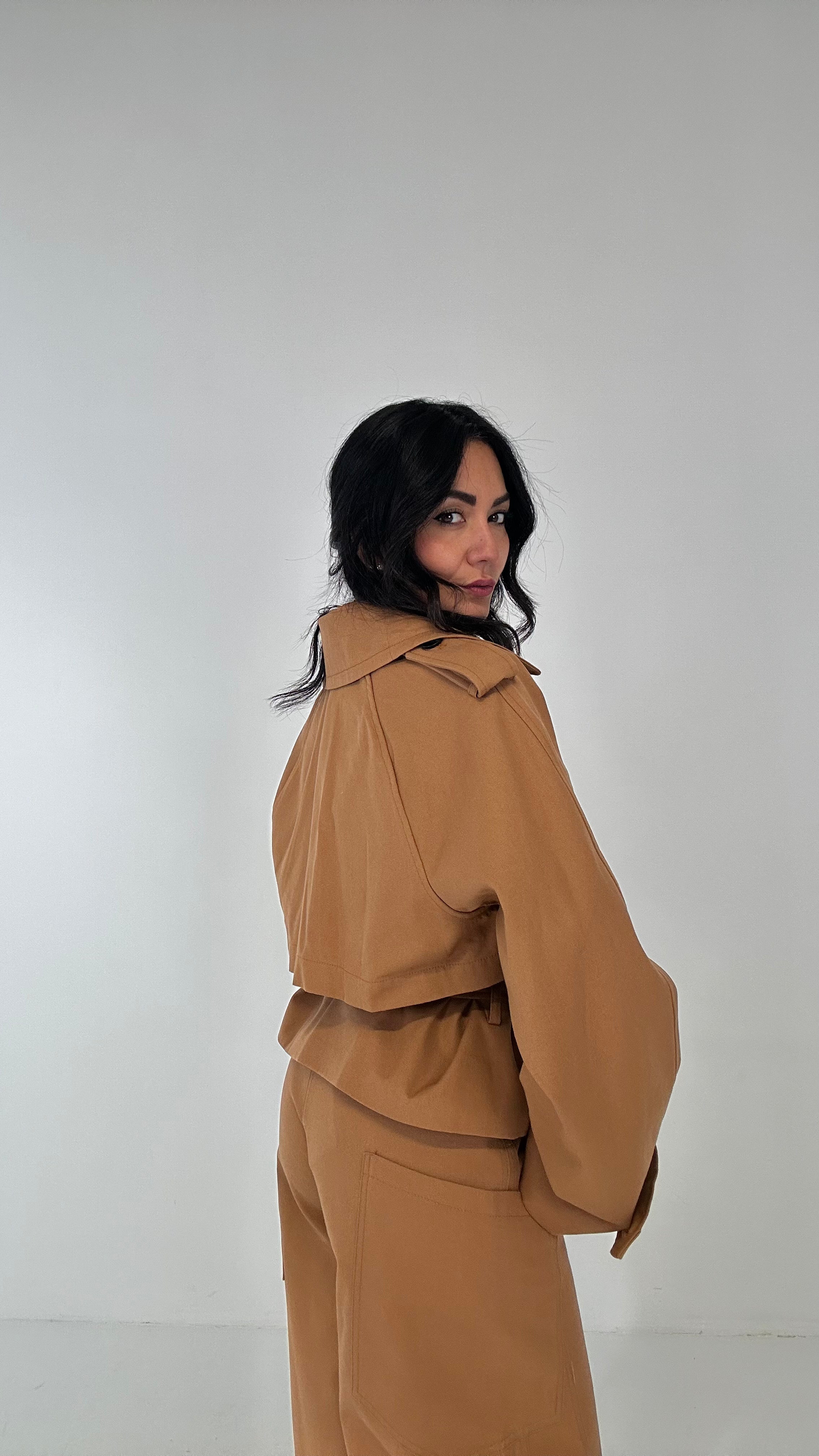 Trench LUMINA CON CINTURA - CAMMELLO