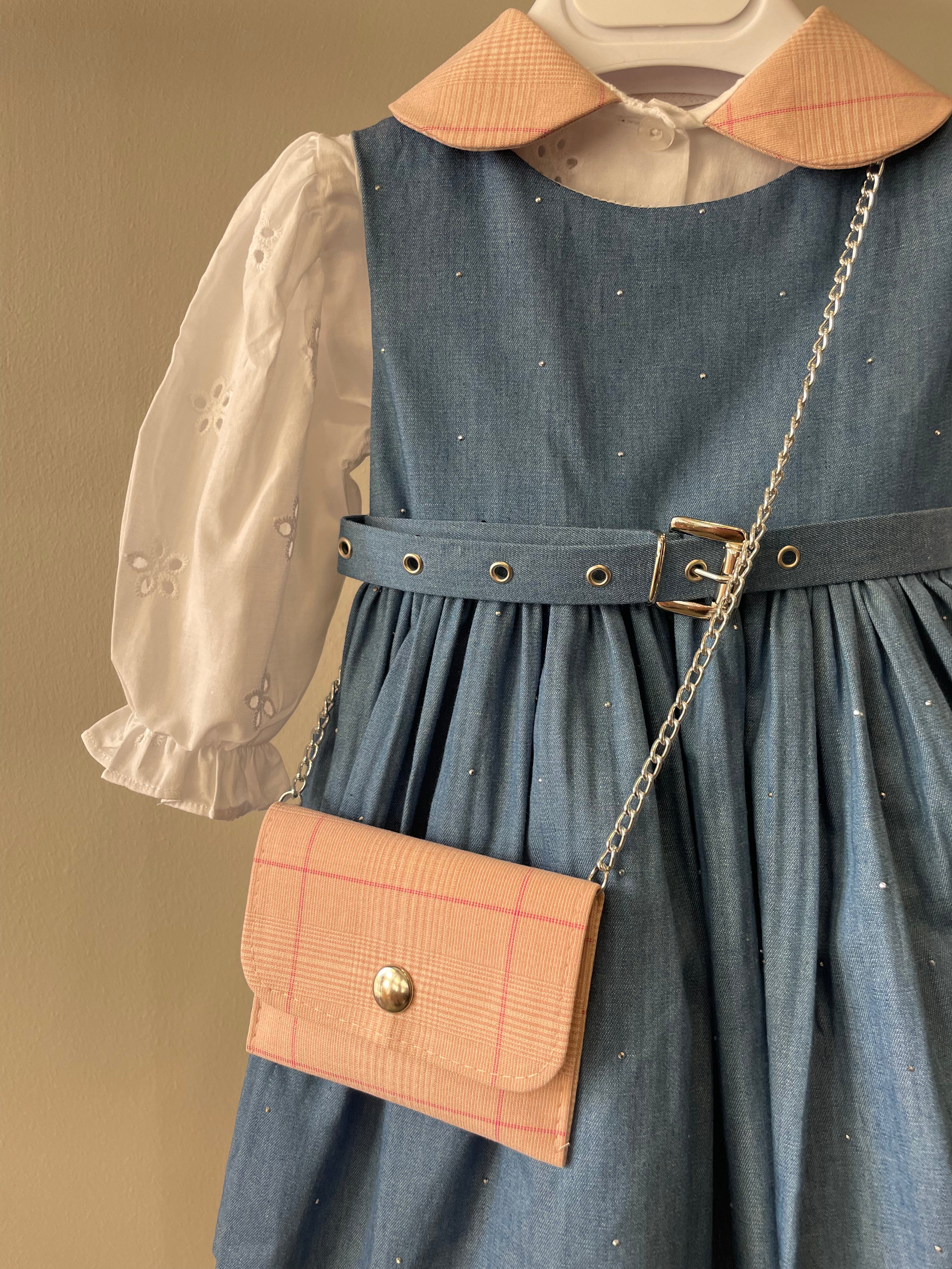 Vestitino Borsetta 12-30M - JEANS