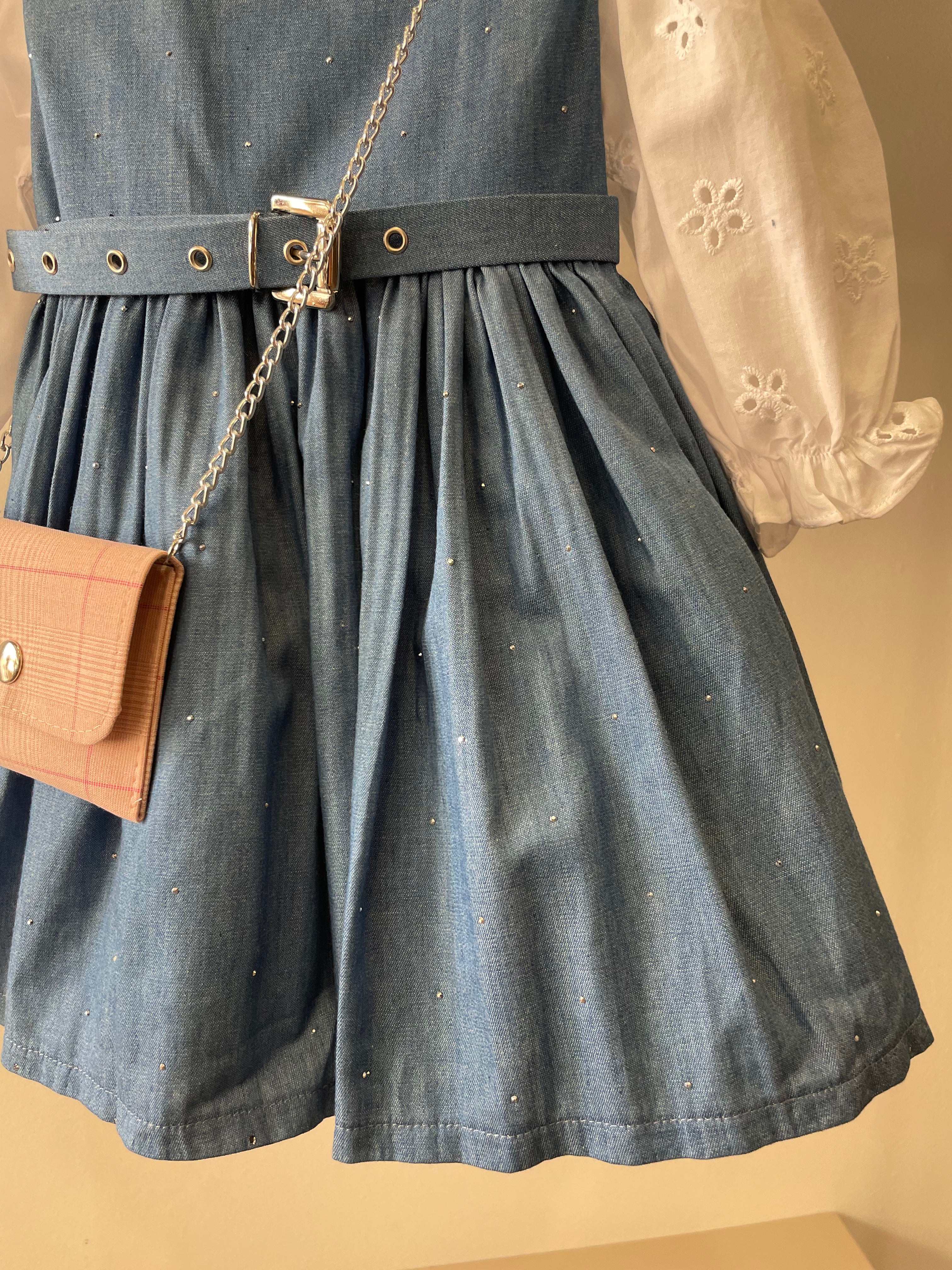 Vestitino Borsetta 12-30M - JEANS