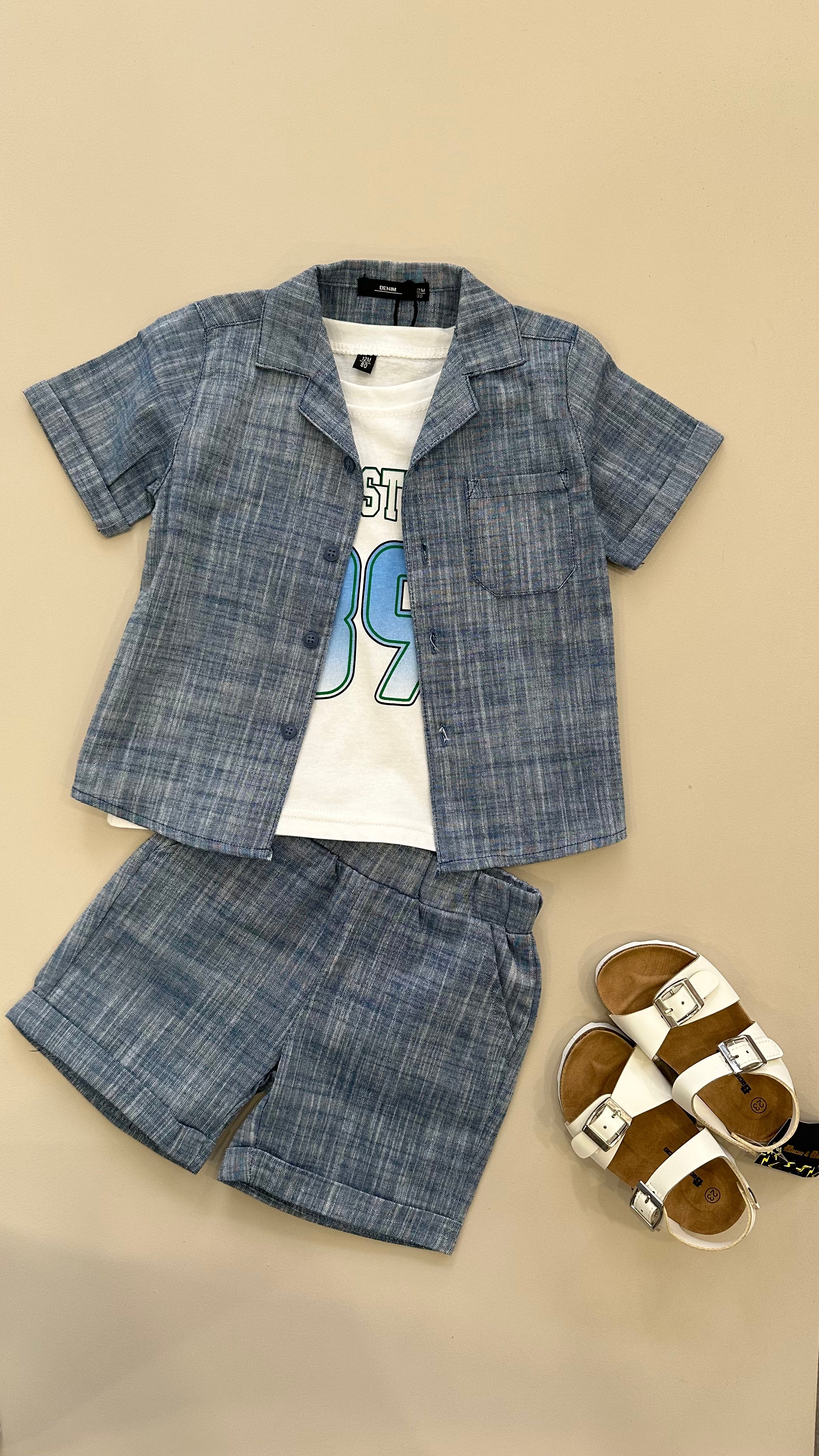 Coordinato URBANSTREET 12-36M - CELESTE