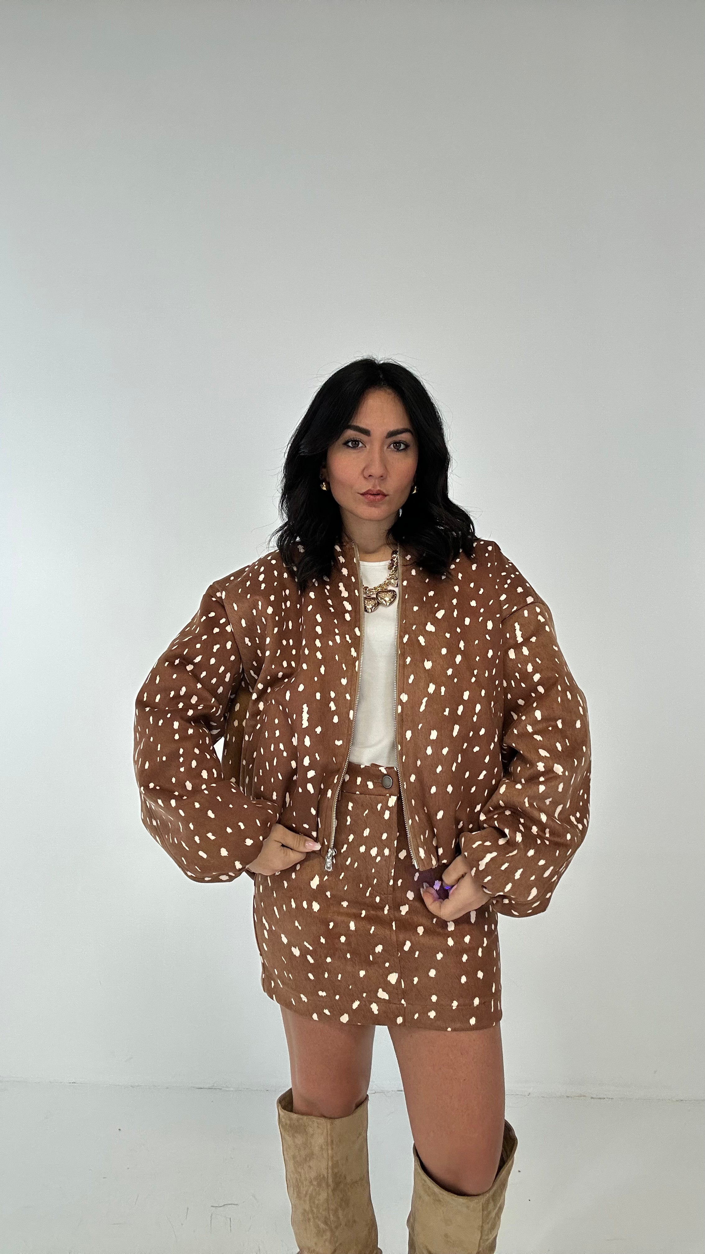 Bomber LUMINA BAMBI - CAMMELLO