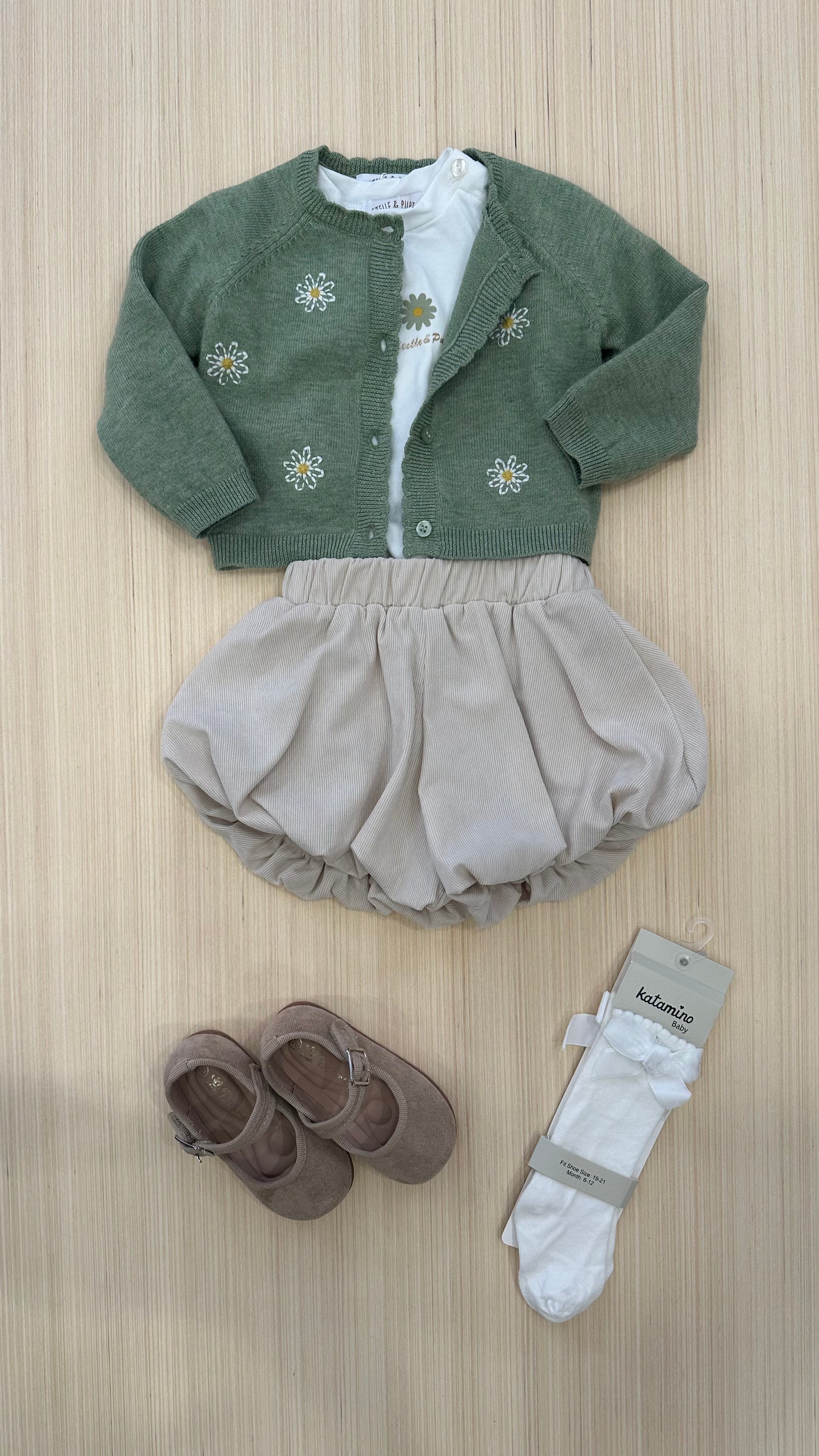 Completo MARGHERITE 6-24M - VERDE