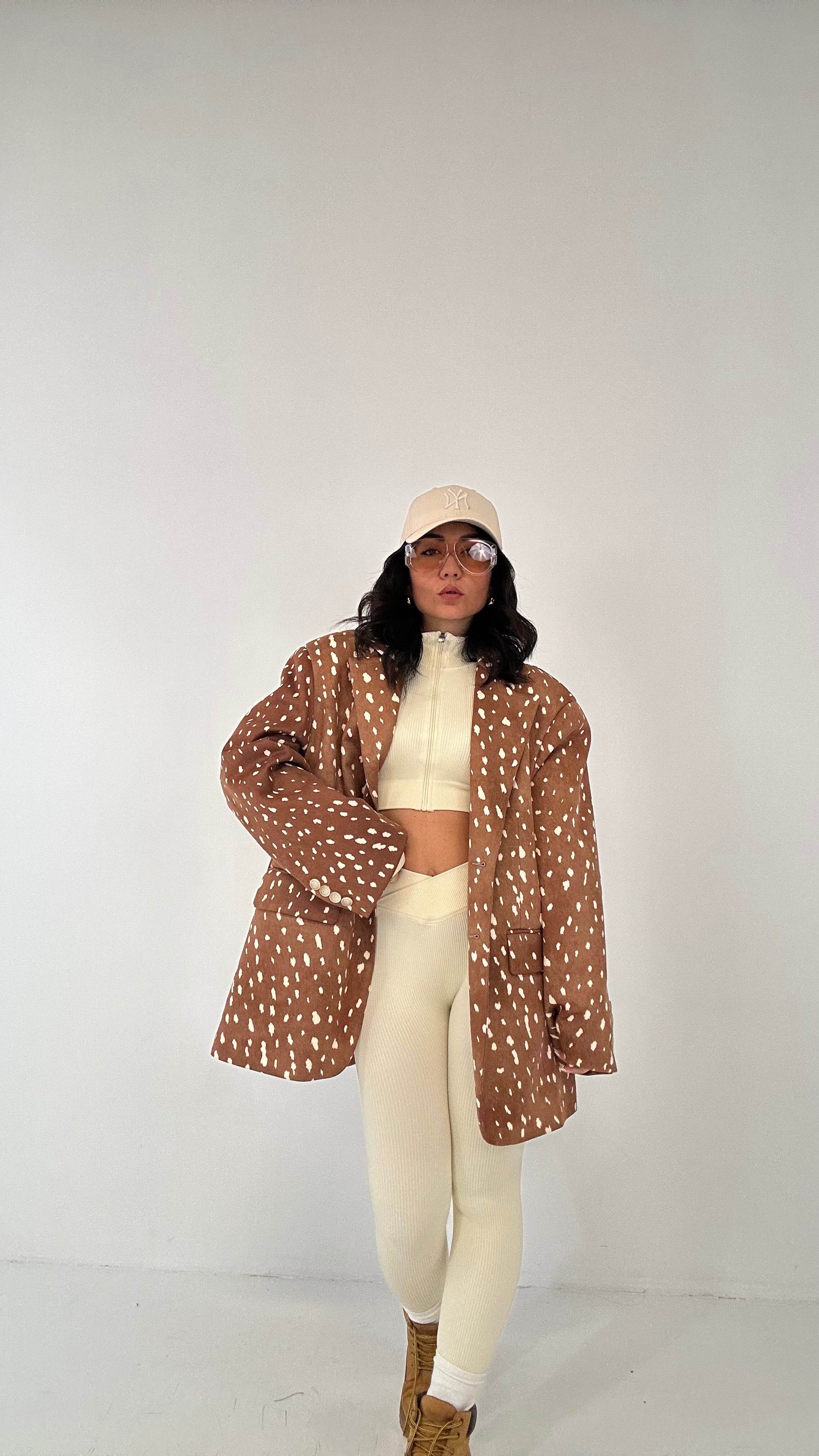 Giacca LUMINA BAMBI OVER - CAMMELLO