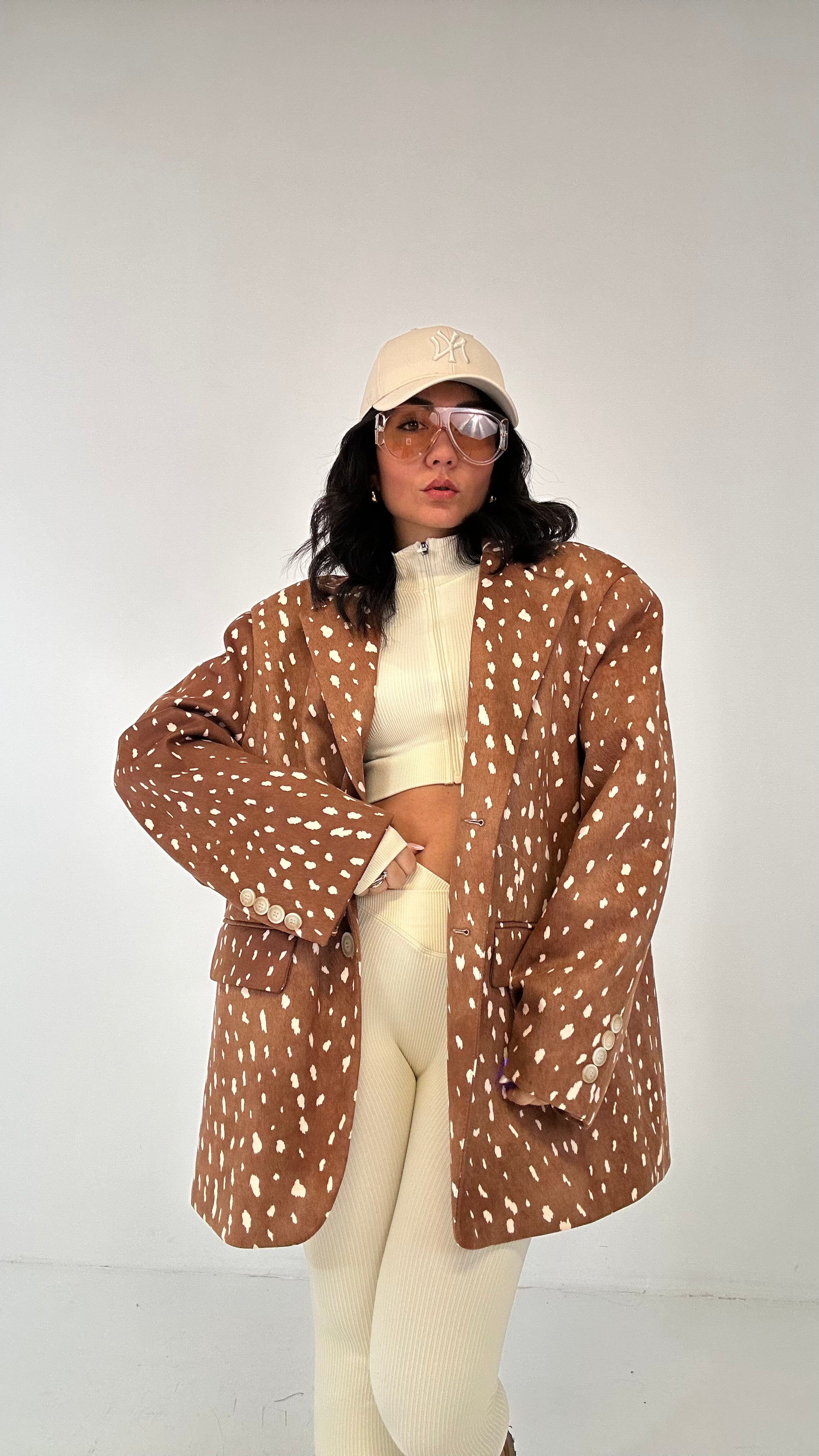 Giacca LUMINA BAMBI OVER - CAMMELLO