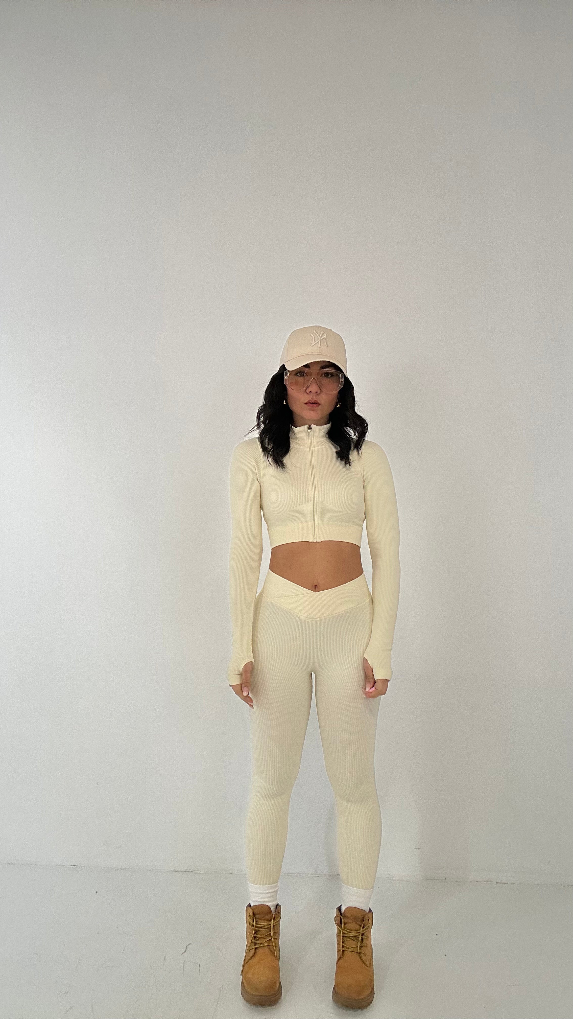 Coordinato ZIP E V - PANNA