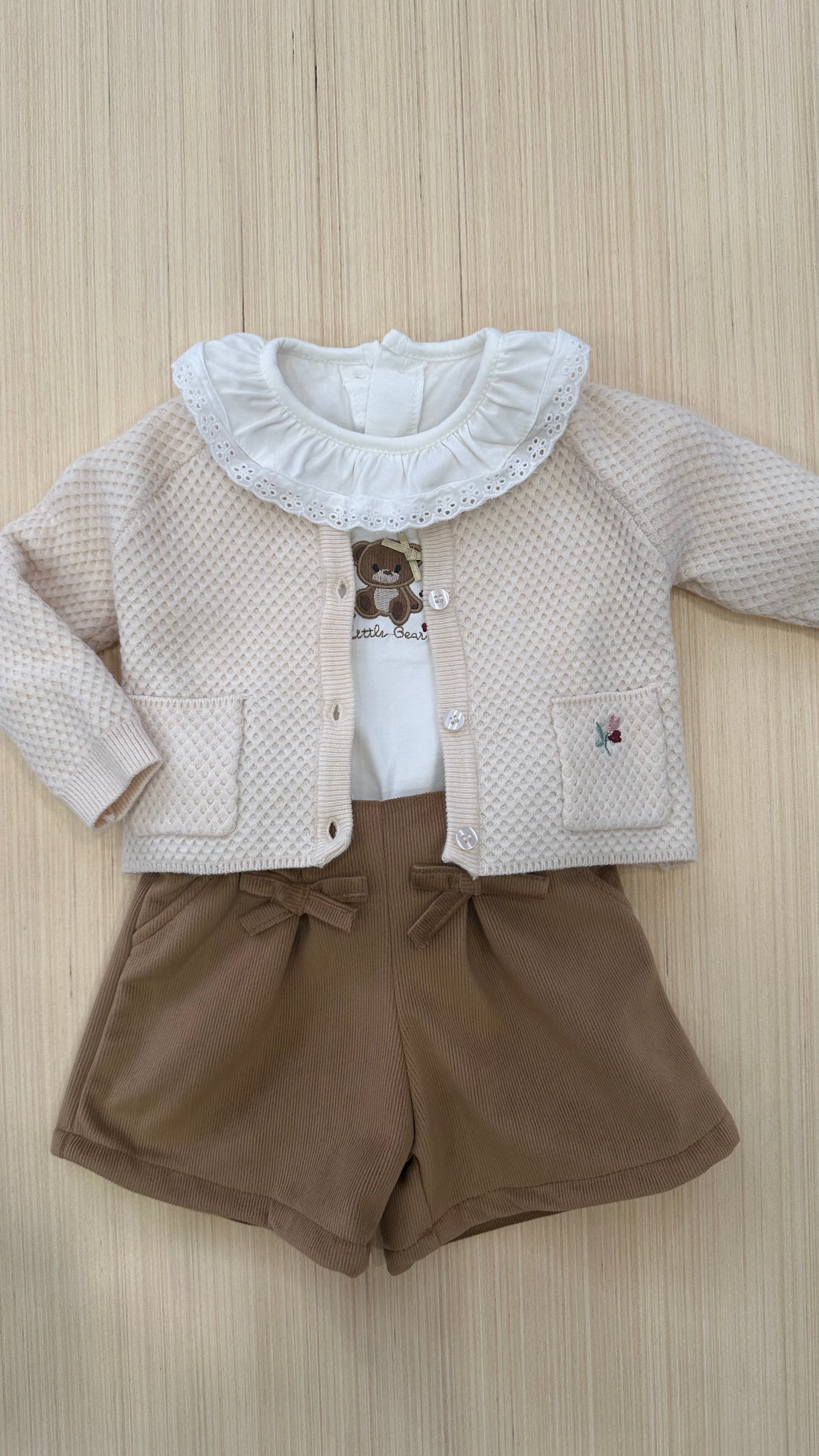 Completo 3PZ LETTLI BEAR 3-18M - BEIGE