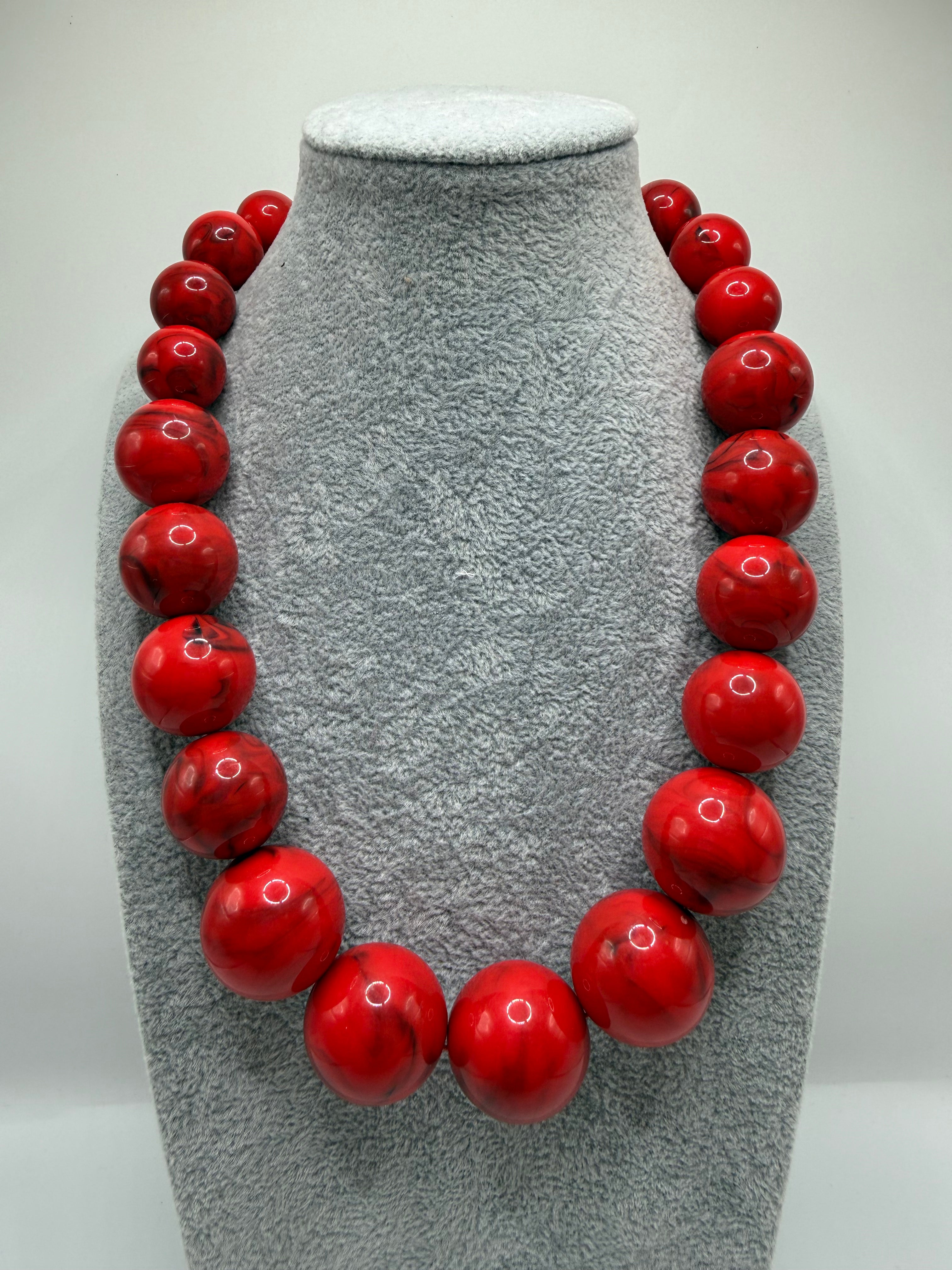 Collana MINI PERLA SUM - ROSSO