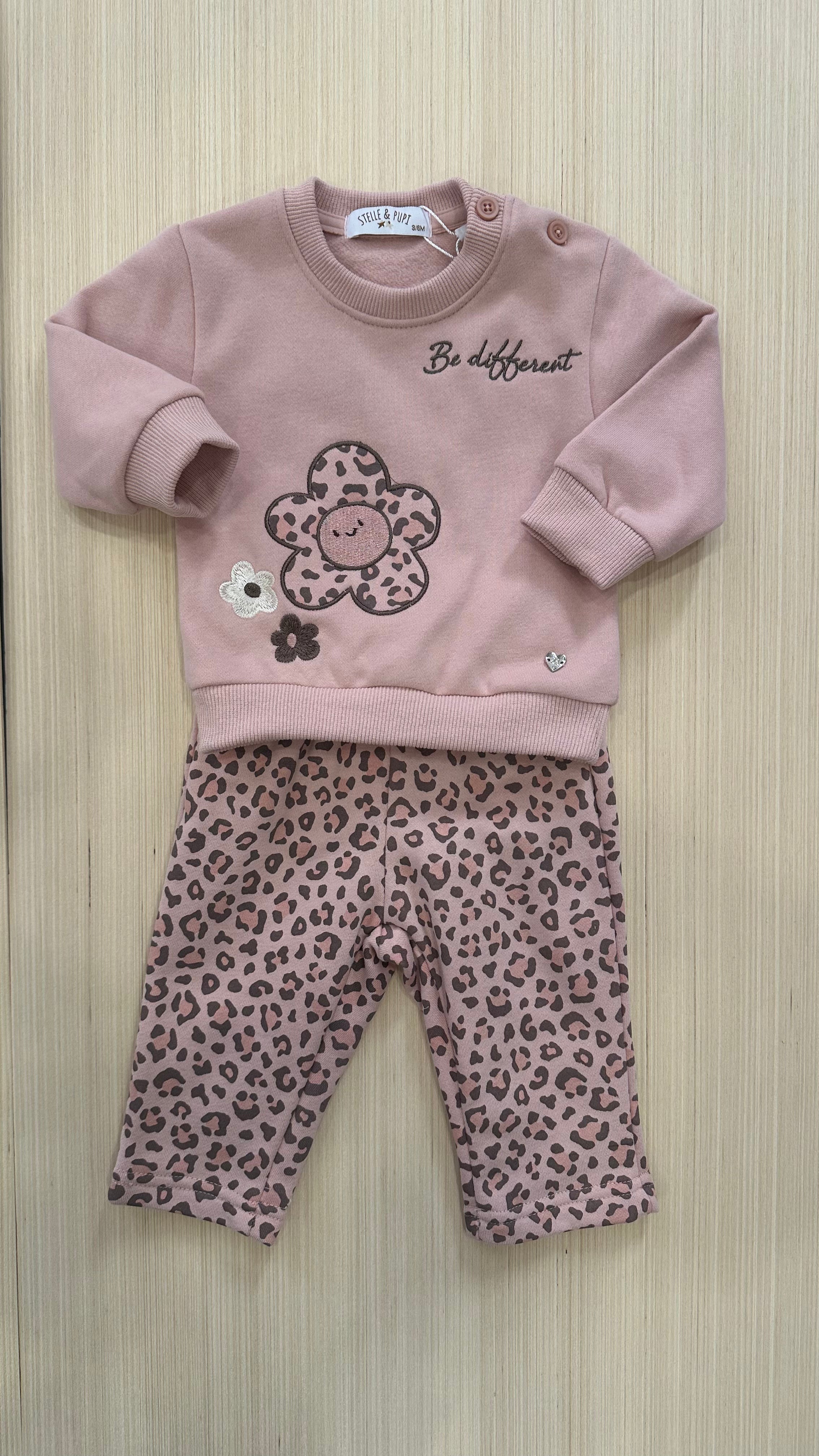 Tuta BE DIFFERENT 3-18M - ROSA