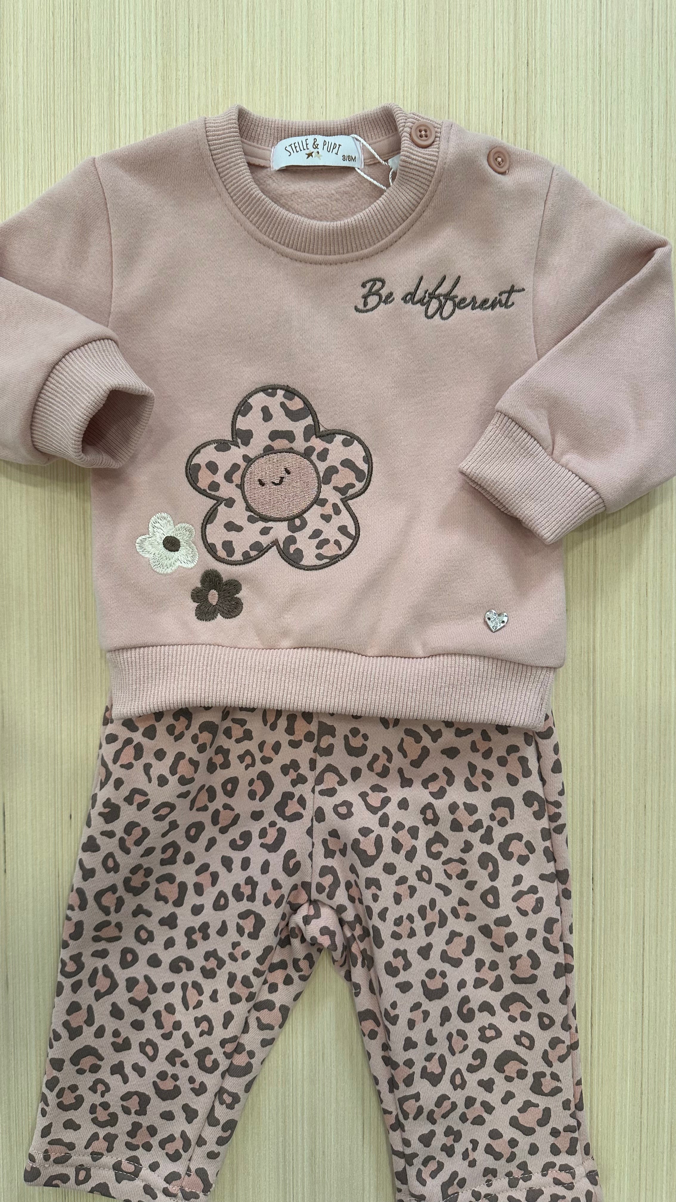 Tuta BE DIFFERENT 3-18M - ROSA