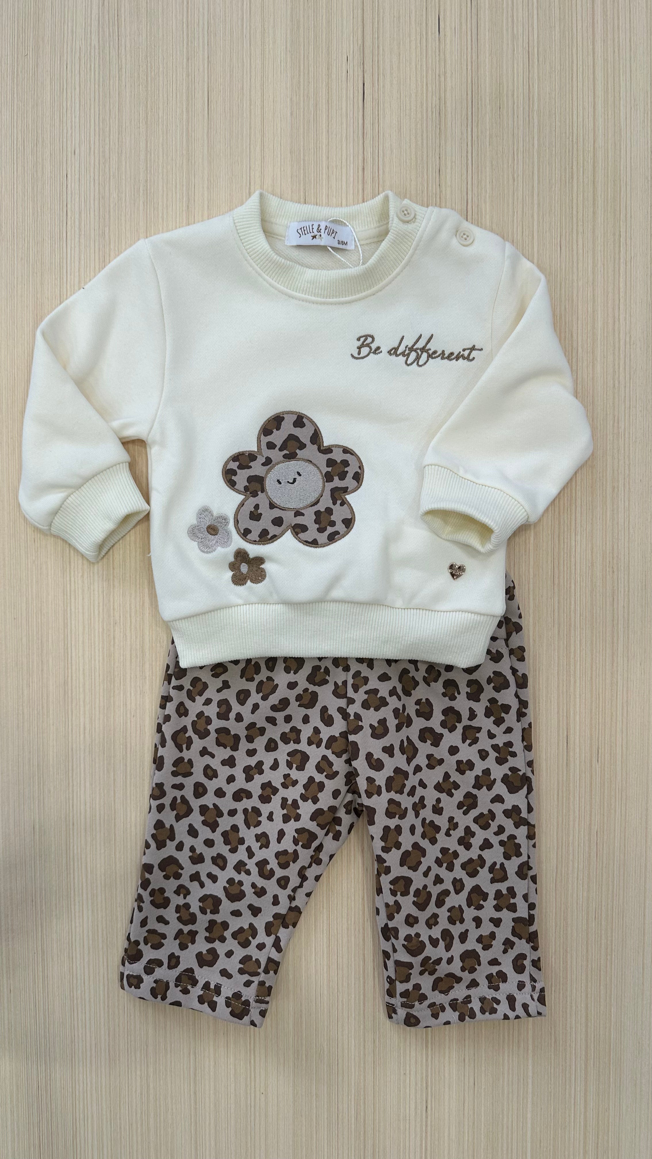 Tuta BE DIFFERENT 3-18M - PANNA
