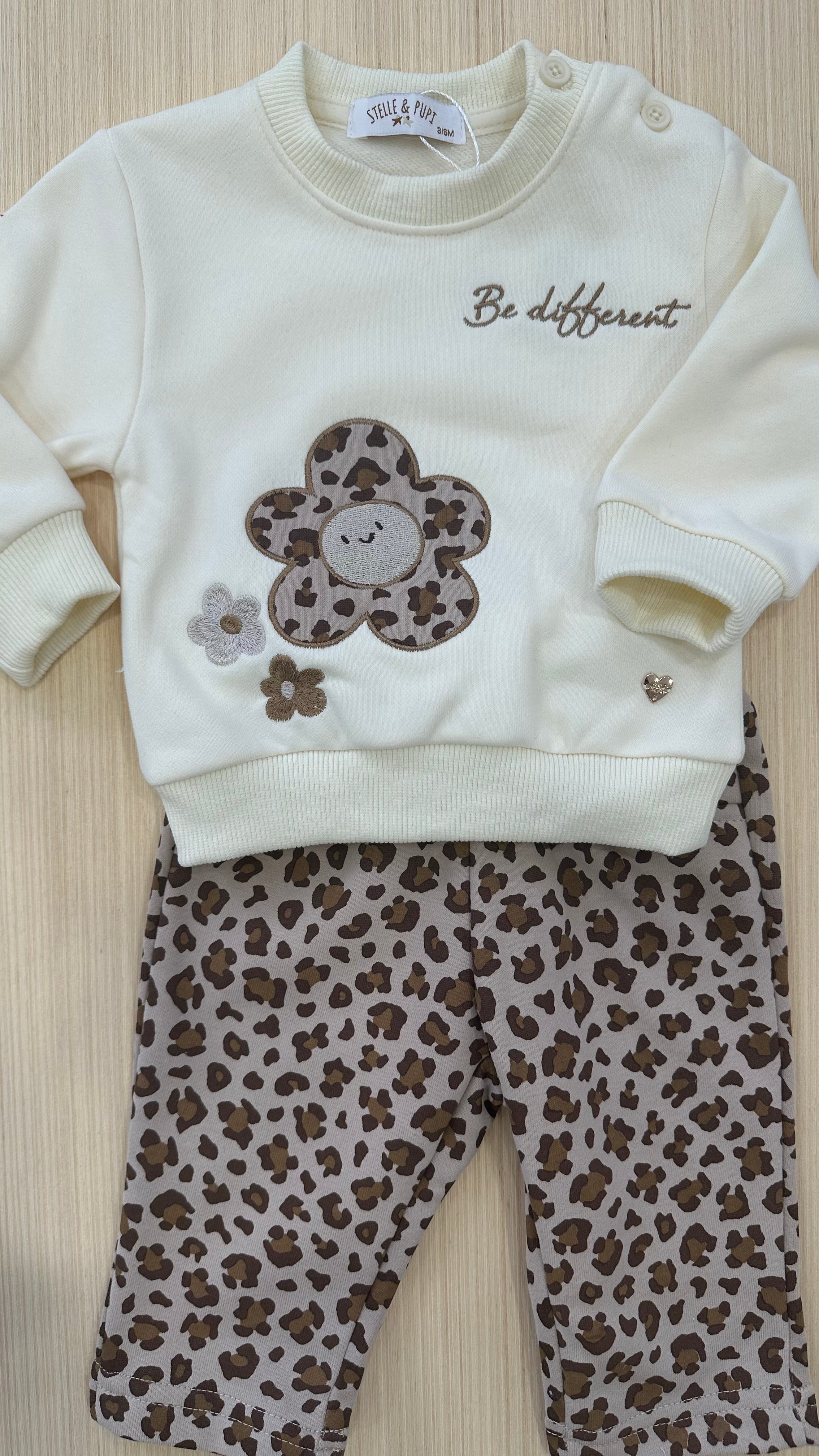 Tuta BE DIFFERENT 3-18M - PANNA