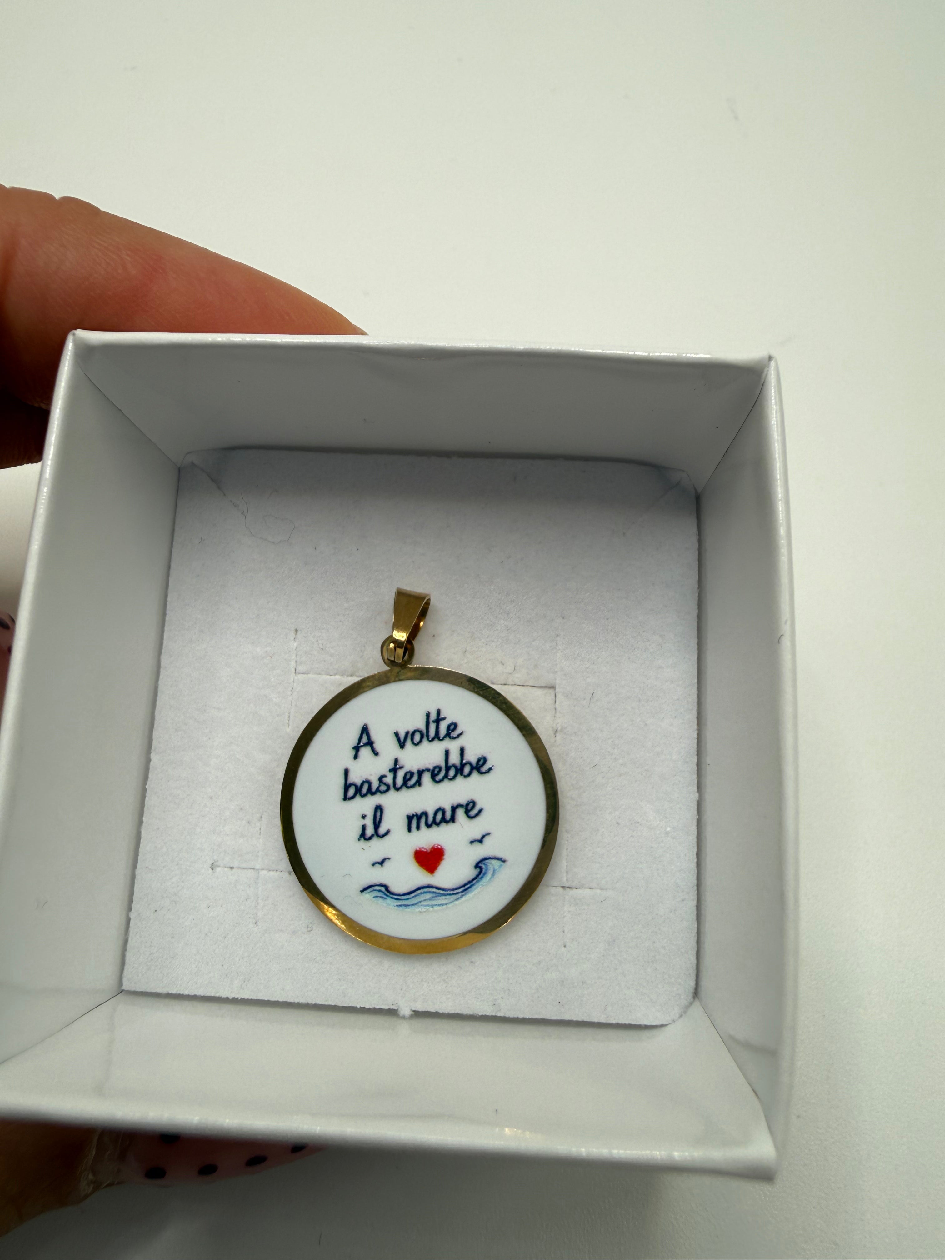 Charm A VOLTE BASTEREBBE IL MARE - BIANCO