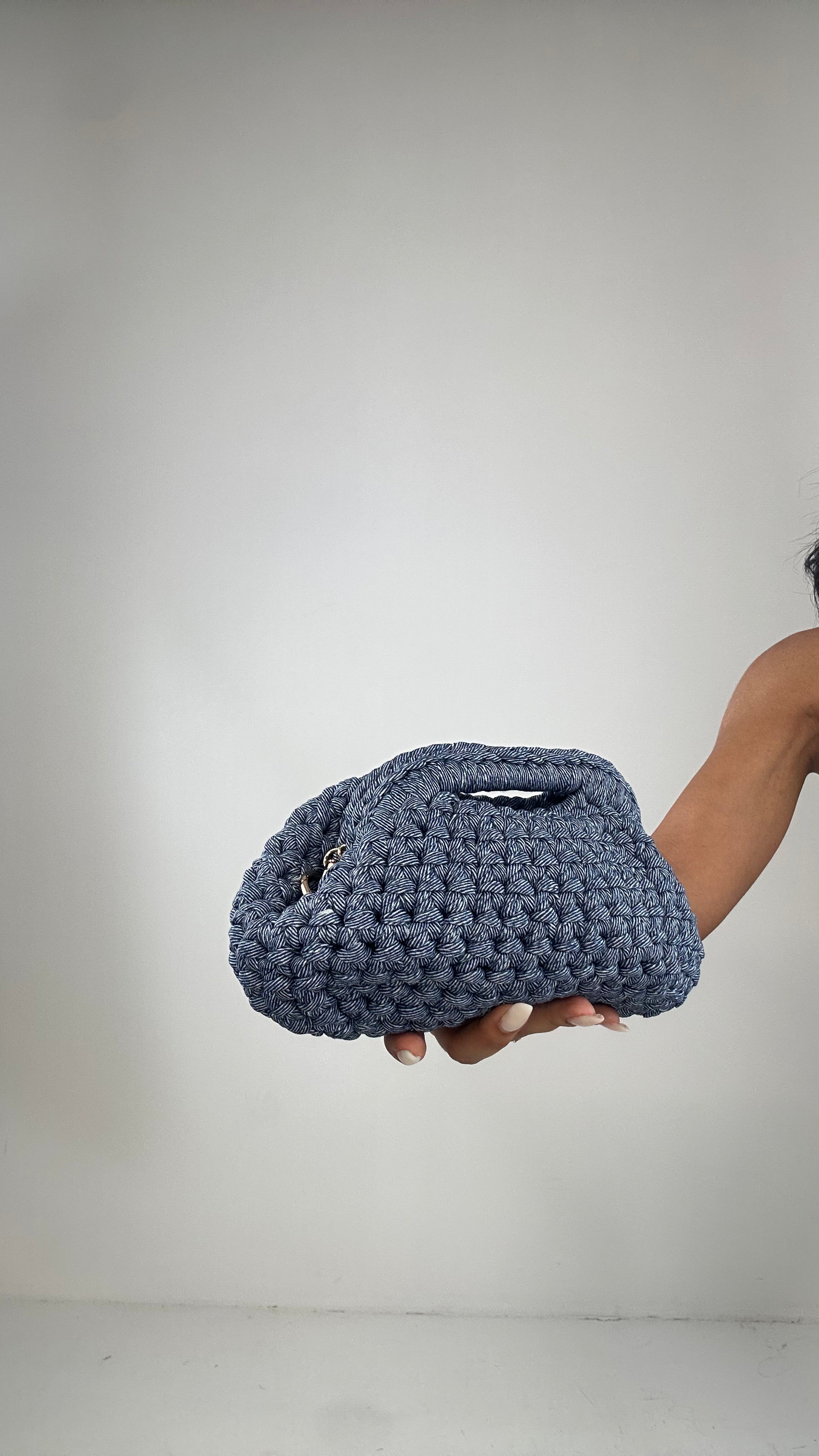 Borsetta UNCINETTO CON MANICO - JEANS