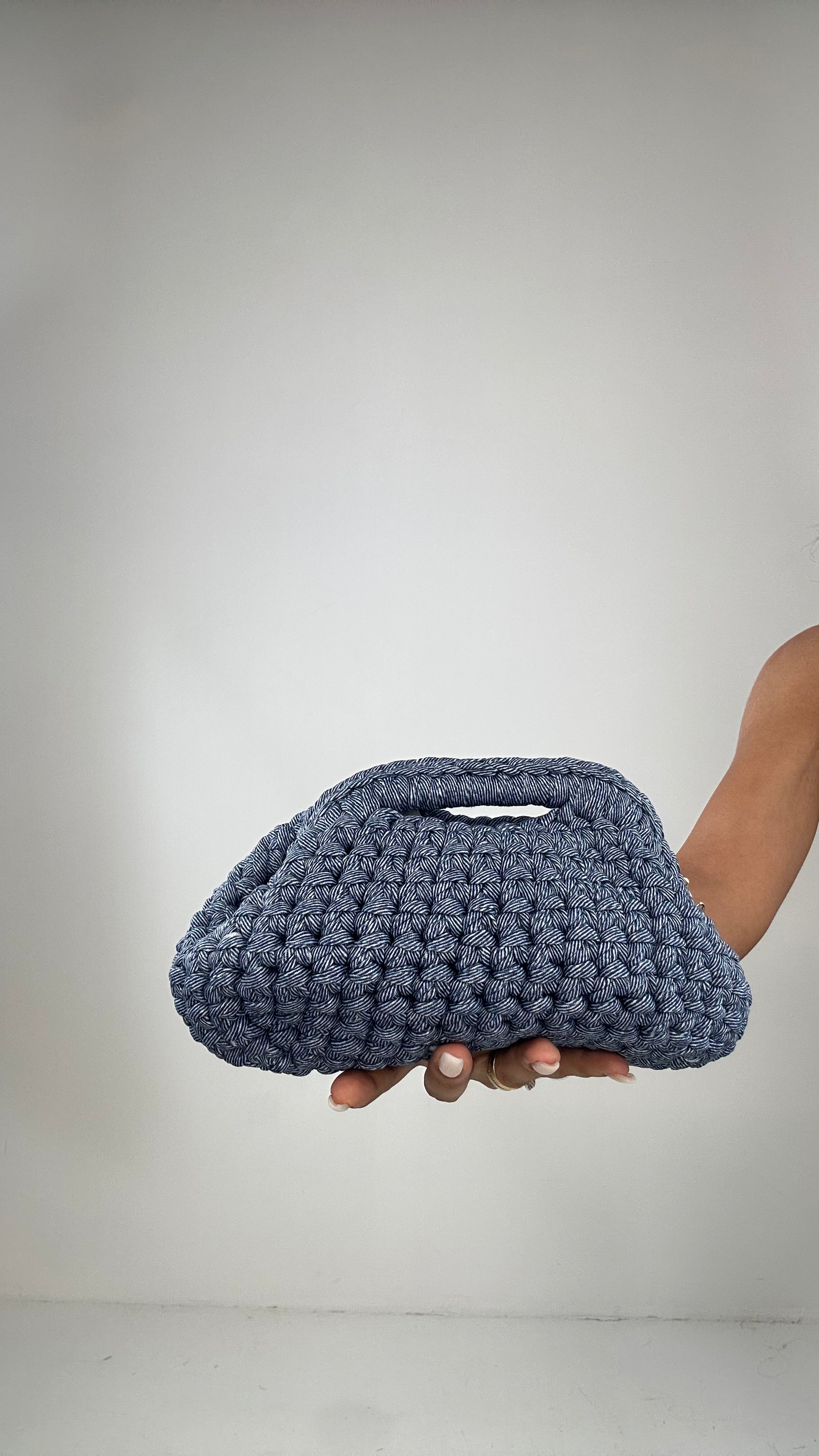 Borsetta UNCINETTO CON MANICO - JEANS