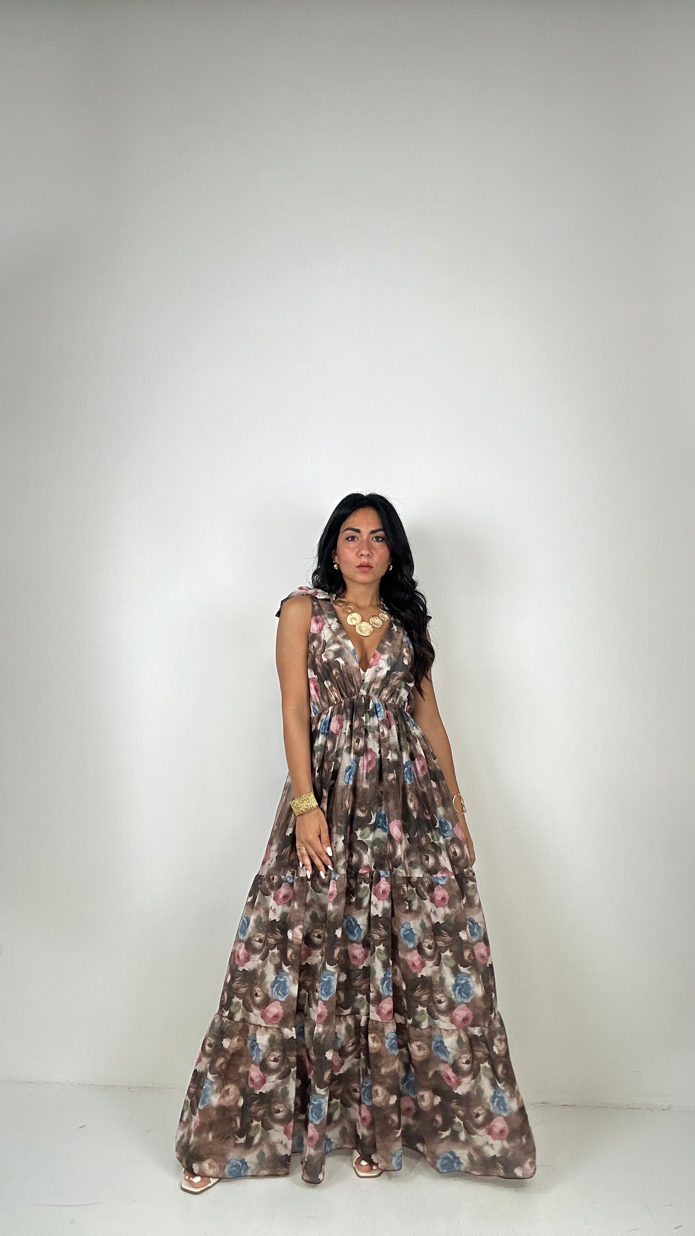 Vestito FIOCCHI E FIORI - MARRONE