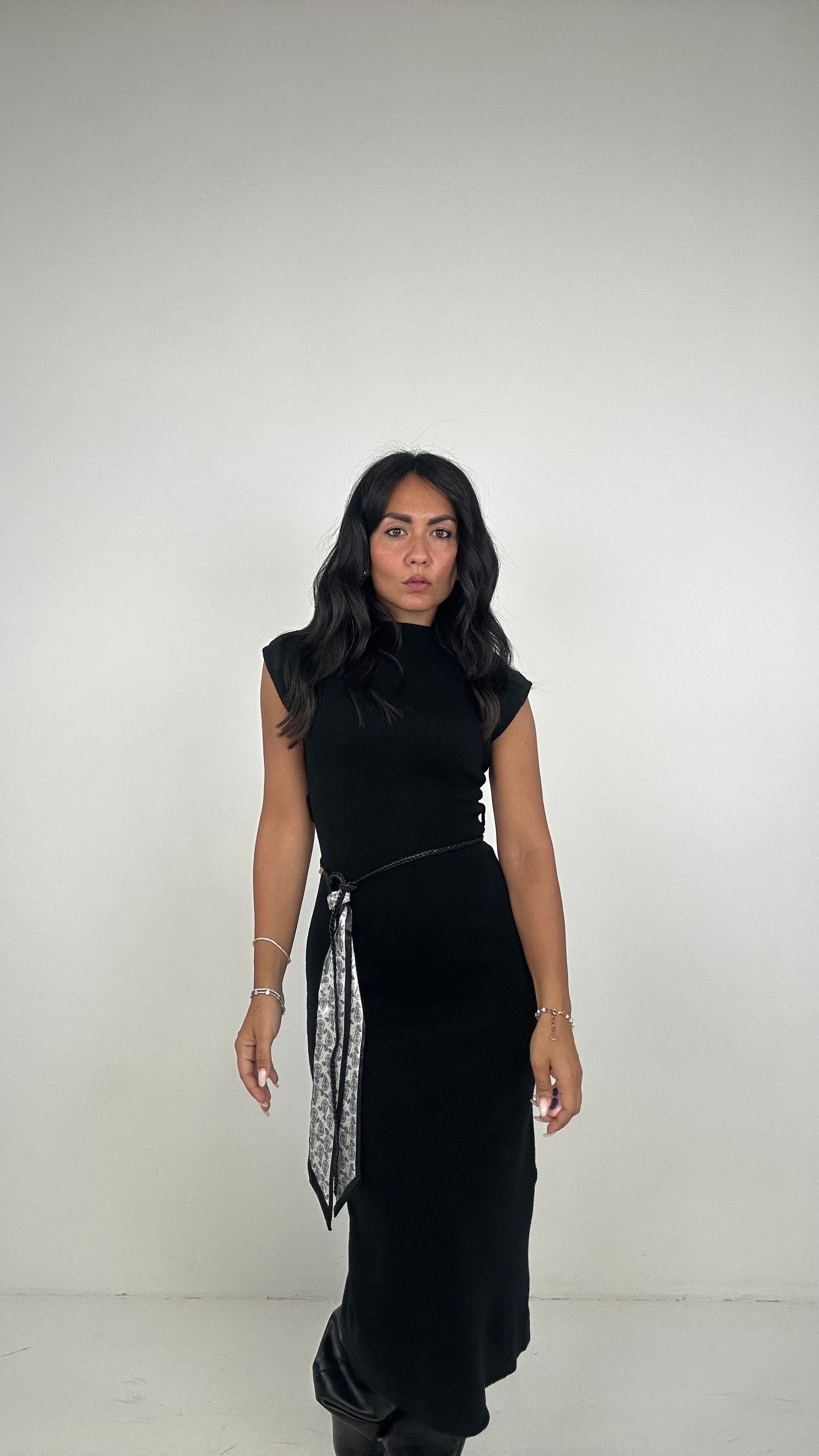 Vestito CORDINO - NERO