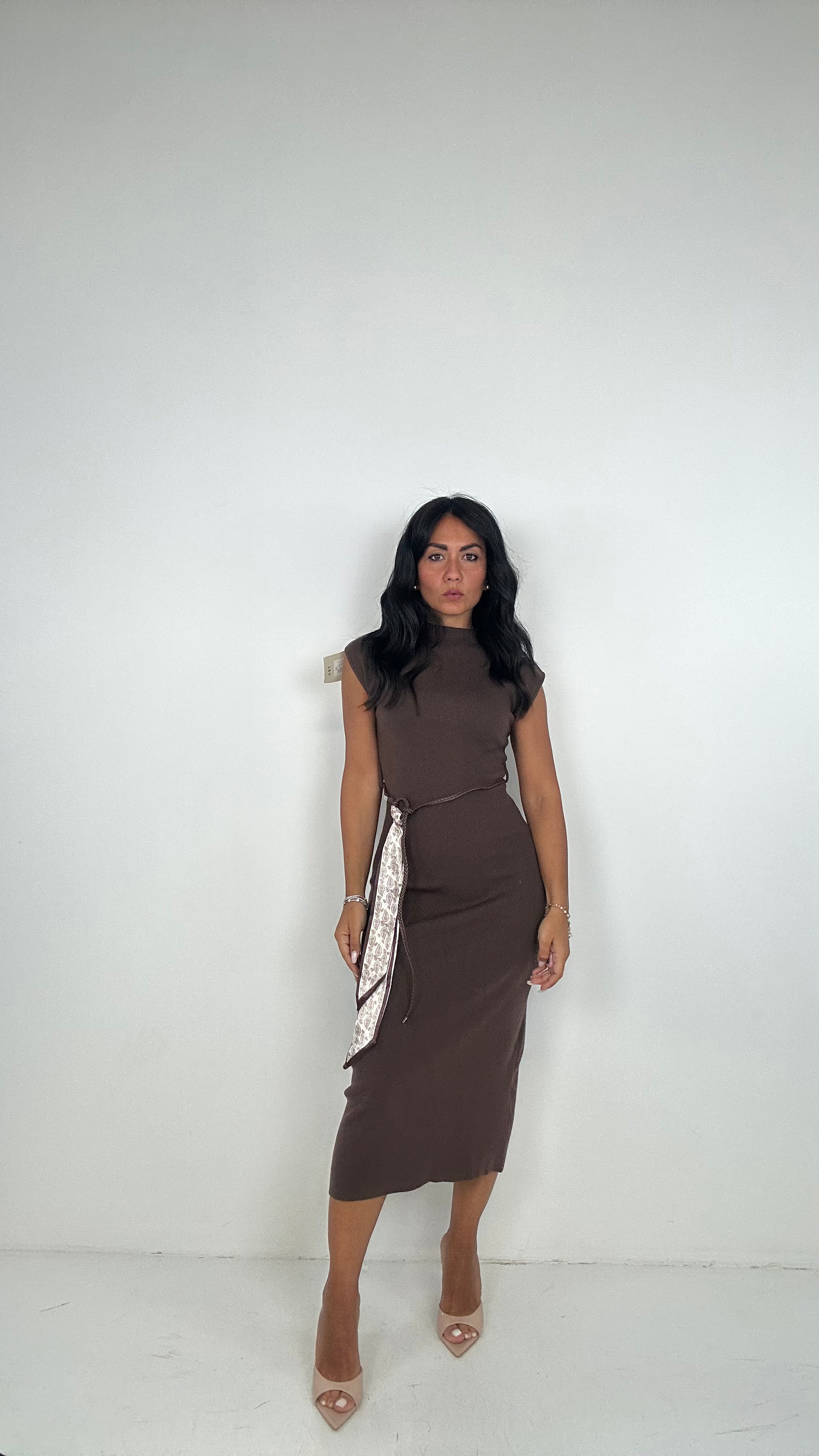 Vestito CORDINO - MARRONE