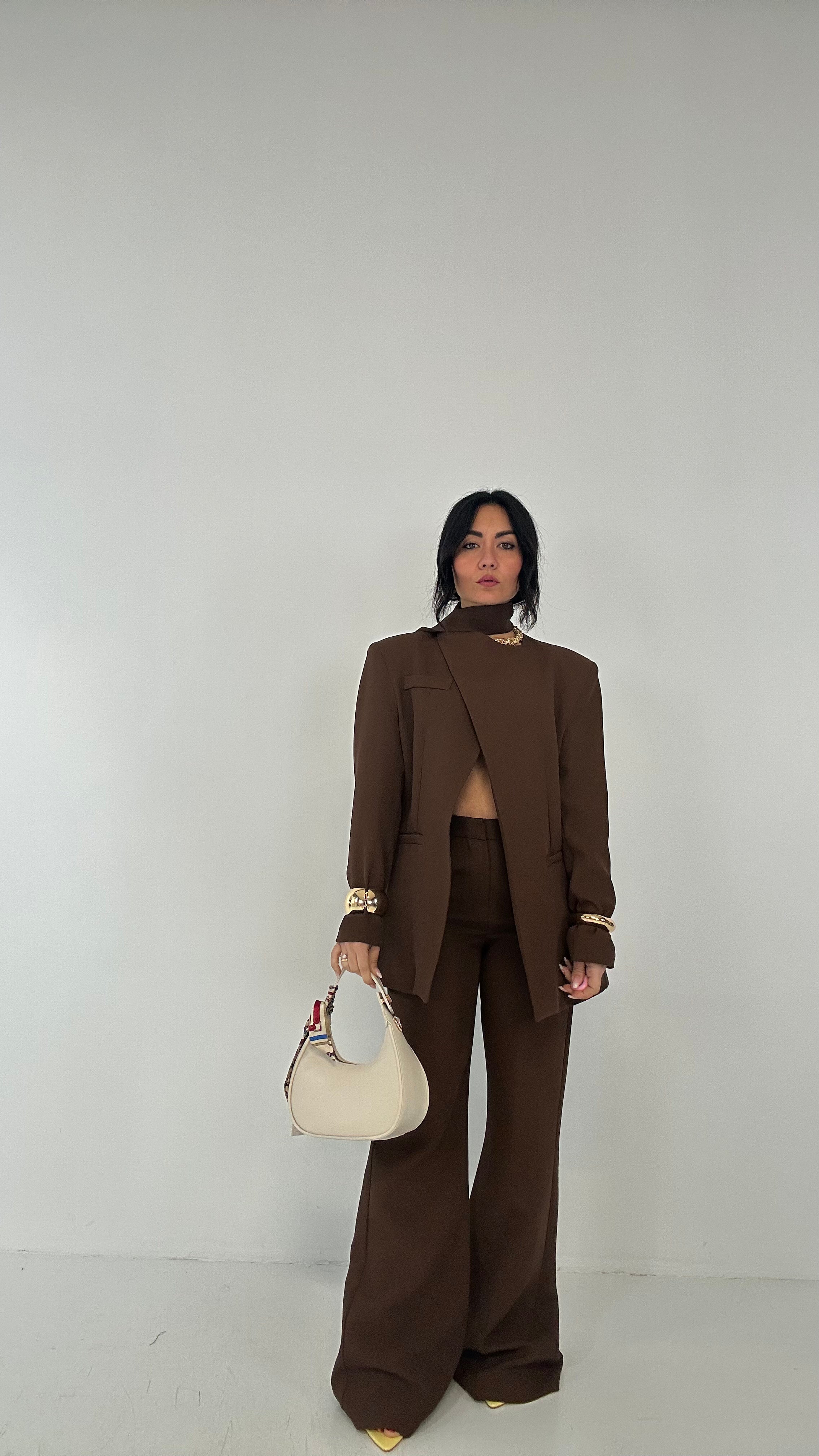 Pantalone LUMINA SCIAL - MARRONE