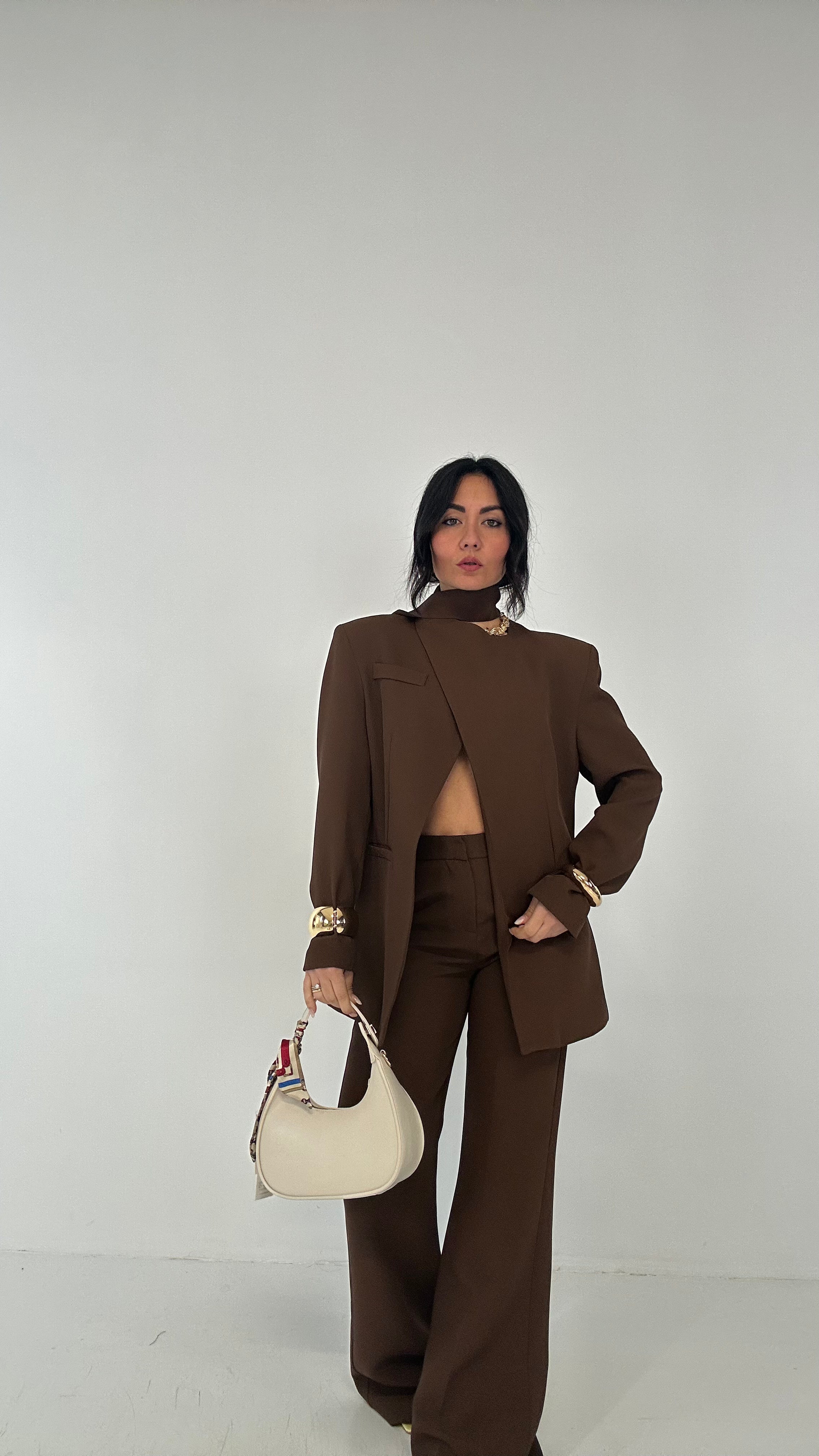 Pantalone LUMINA SCIAL - MARRONE