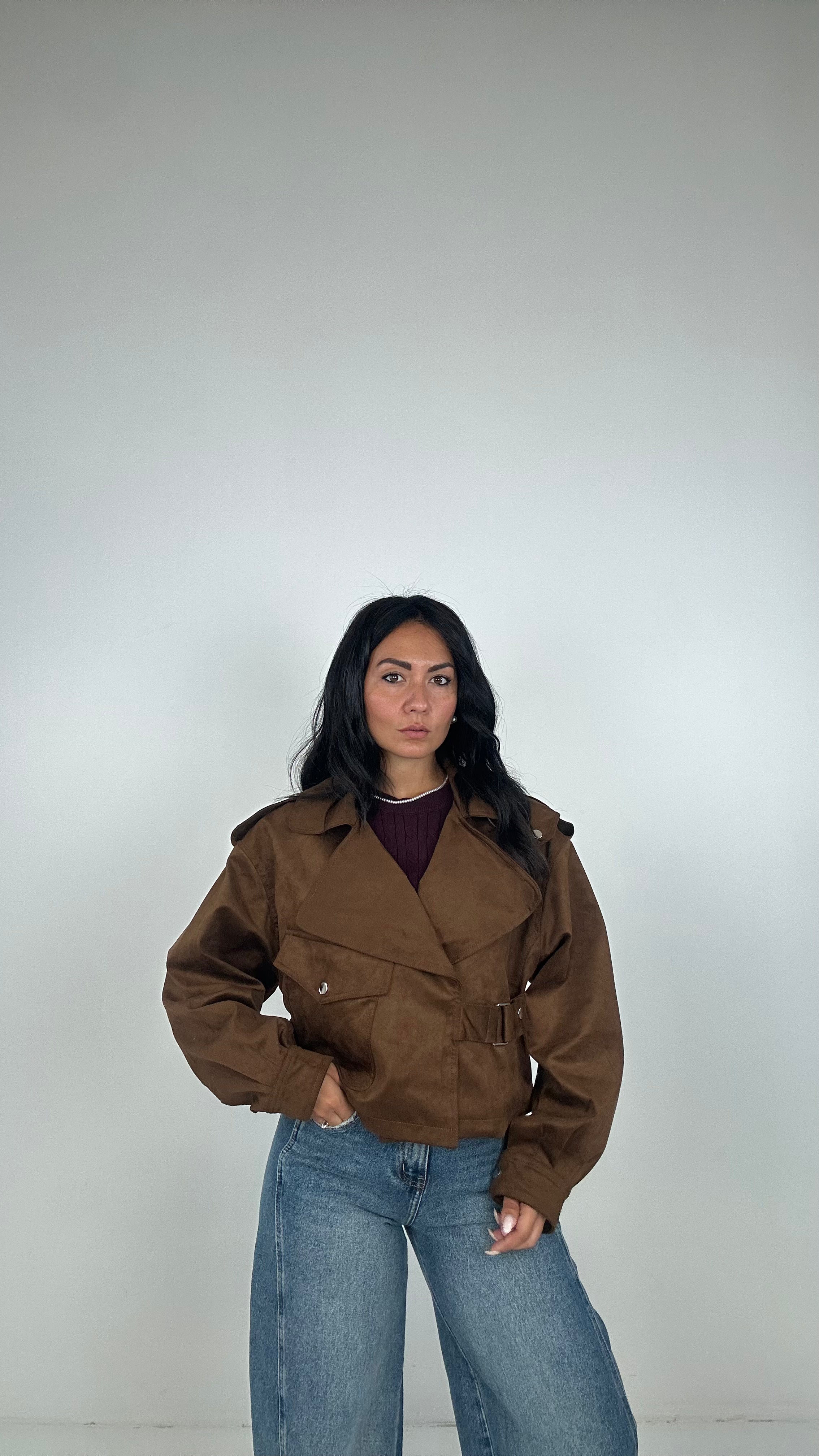 Giubbino TRENCH GANCIO - CAMMELLO