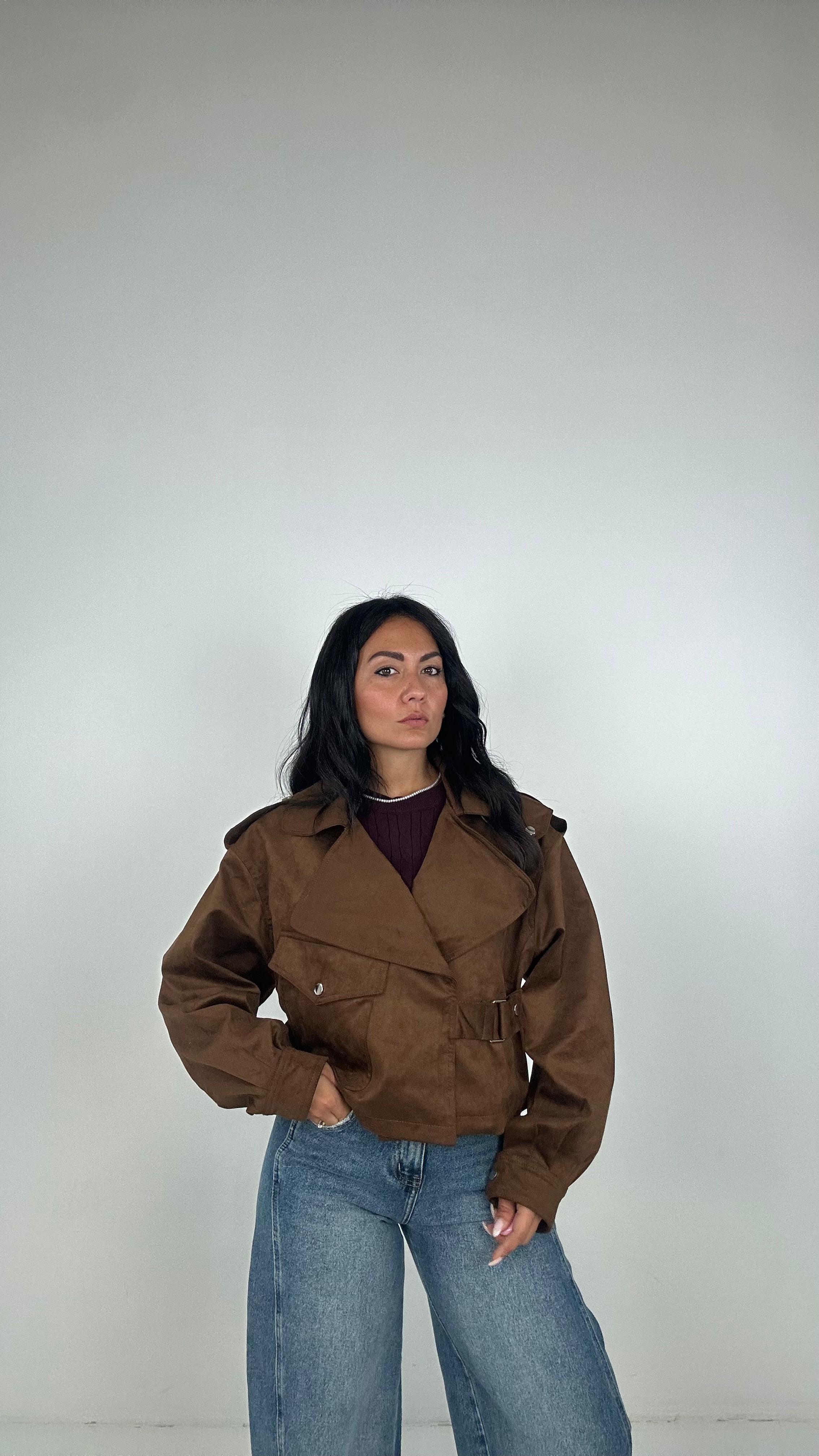 Giubbino TRENCH GANCIO - CAMMELLO