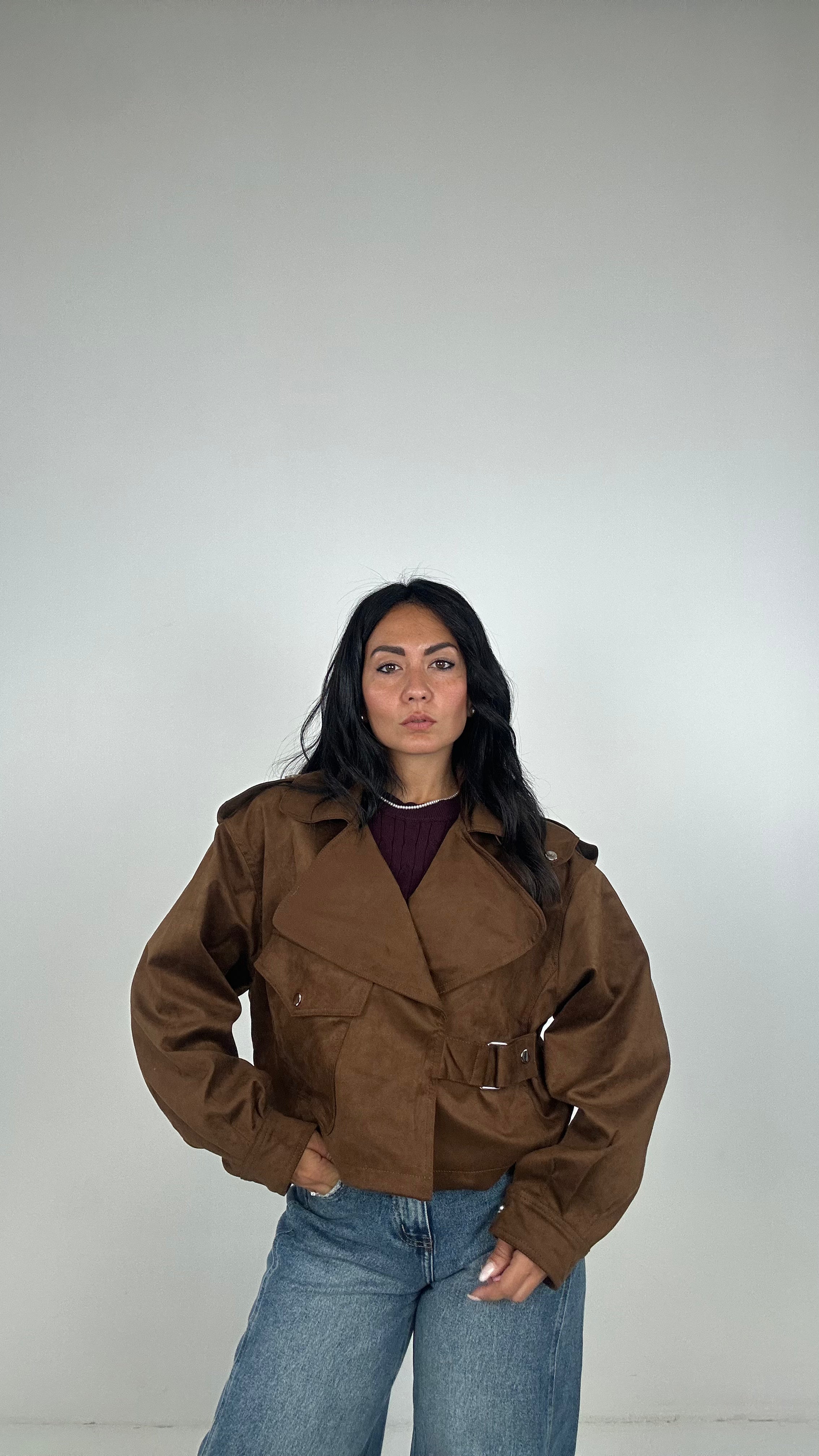 Giubbino TRENCH GANCIO - CAMMELLO