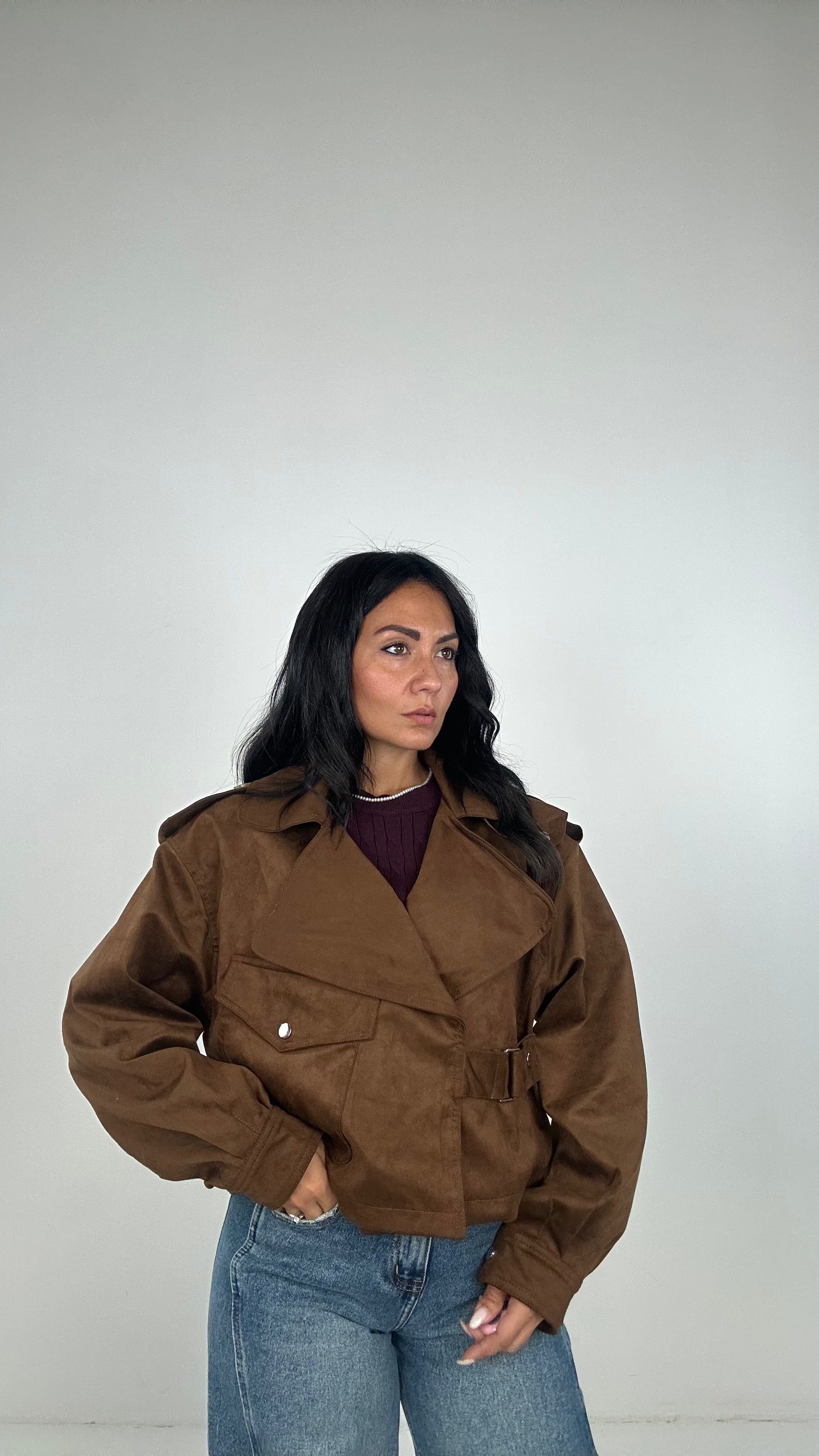 Giubbino TRENCH GANCIO - CAMMELLO