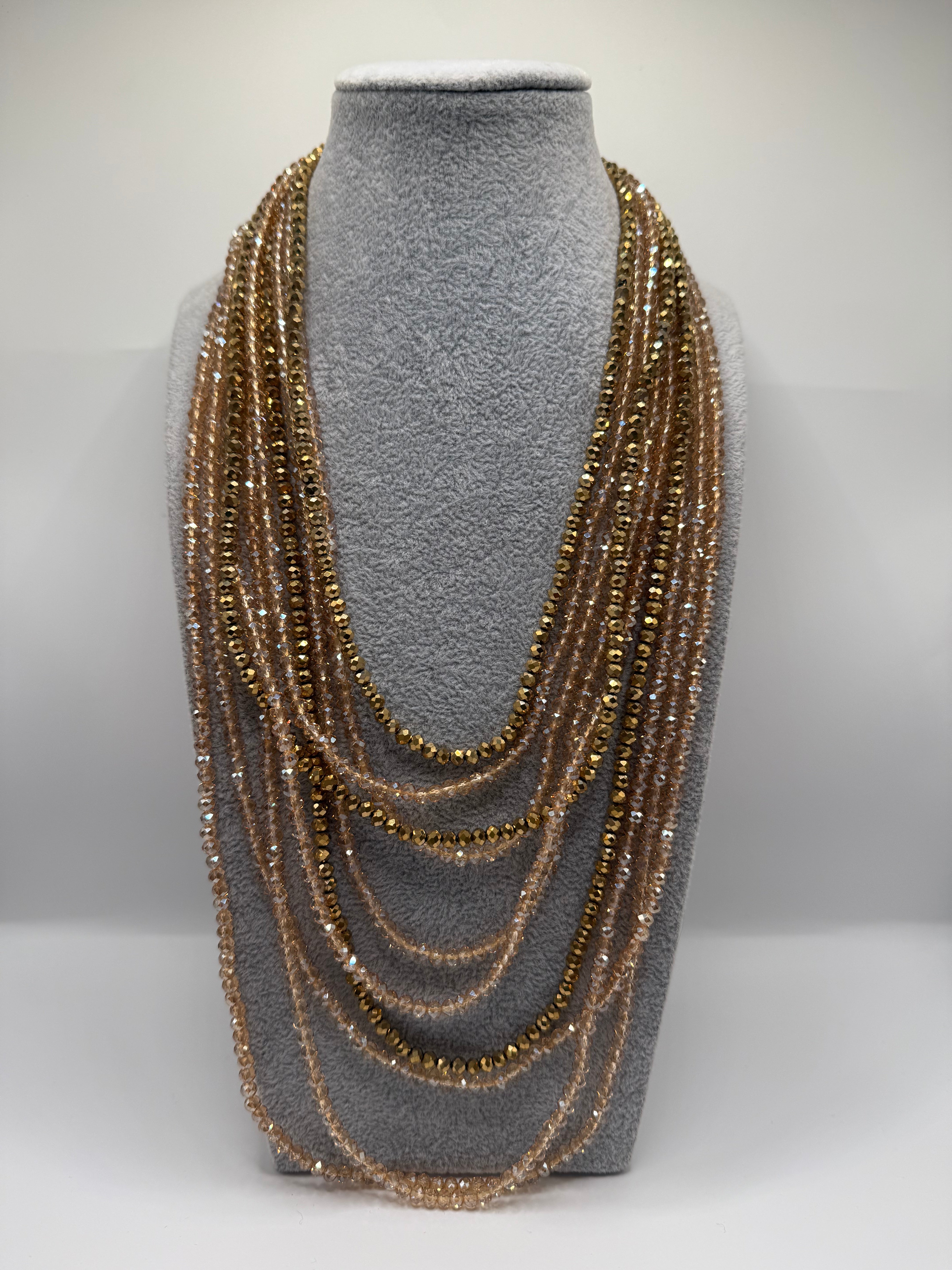 Collana VOLUME PERLINE - BEIGE