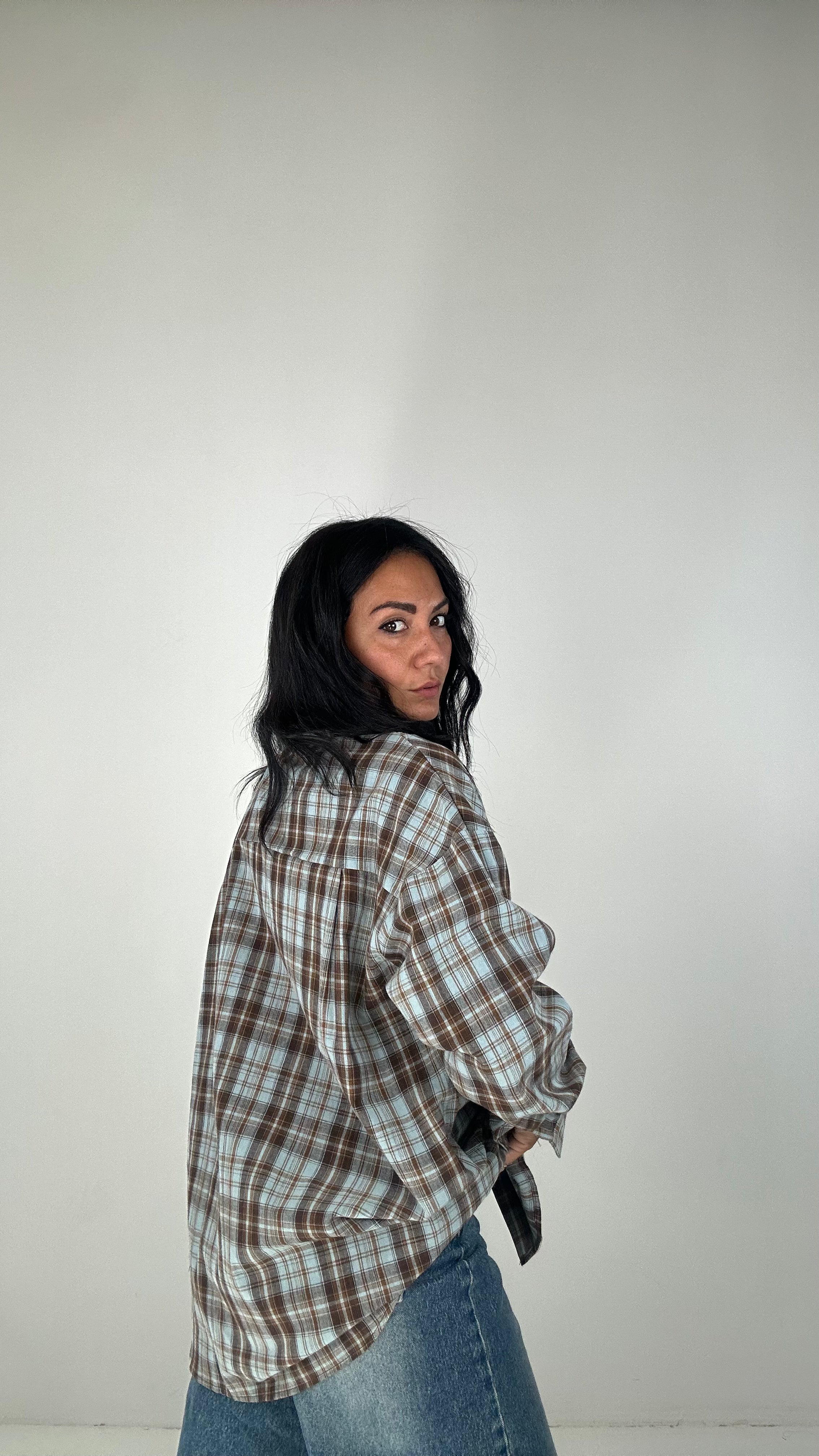 Camicia QUADRIAUTUMN - CELESTE