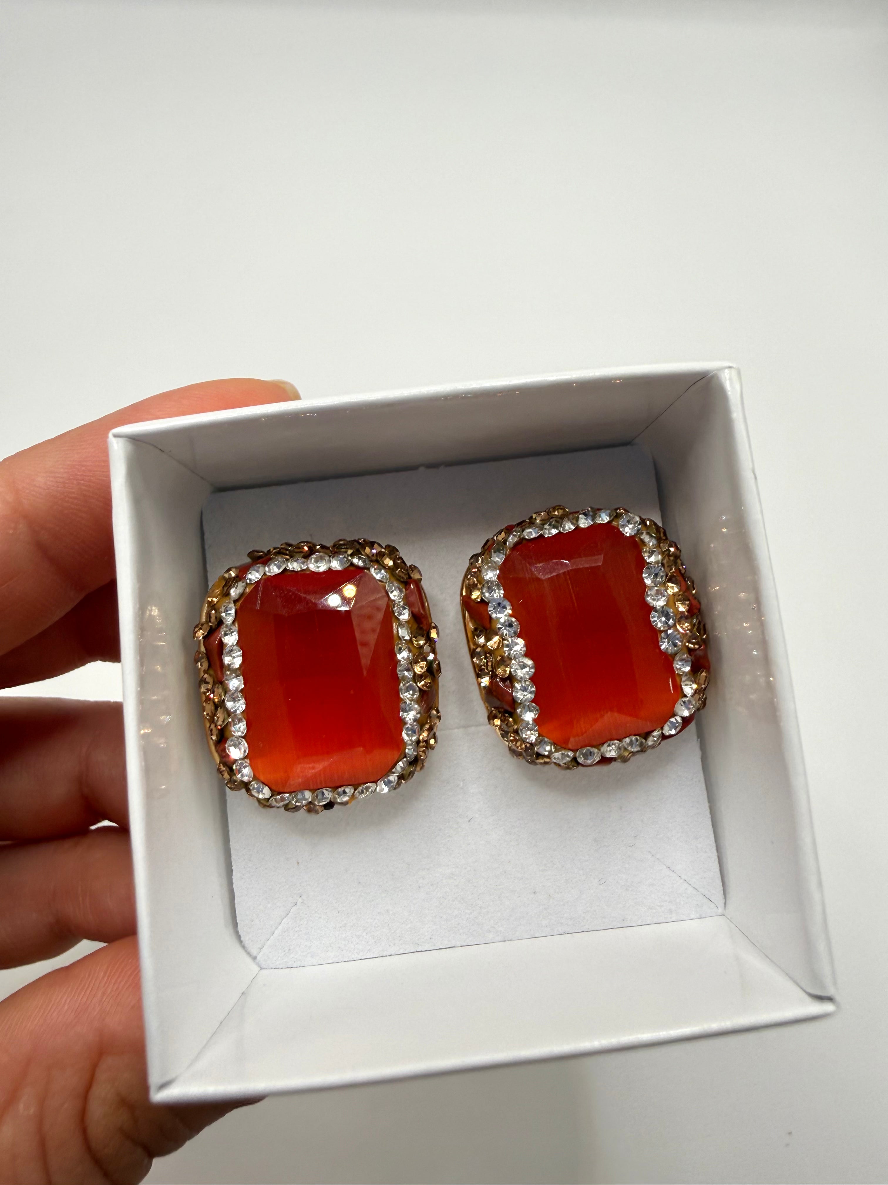 Orecchino PIETRA STRASS - COCCIO
