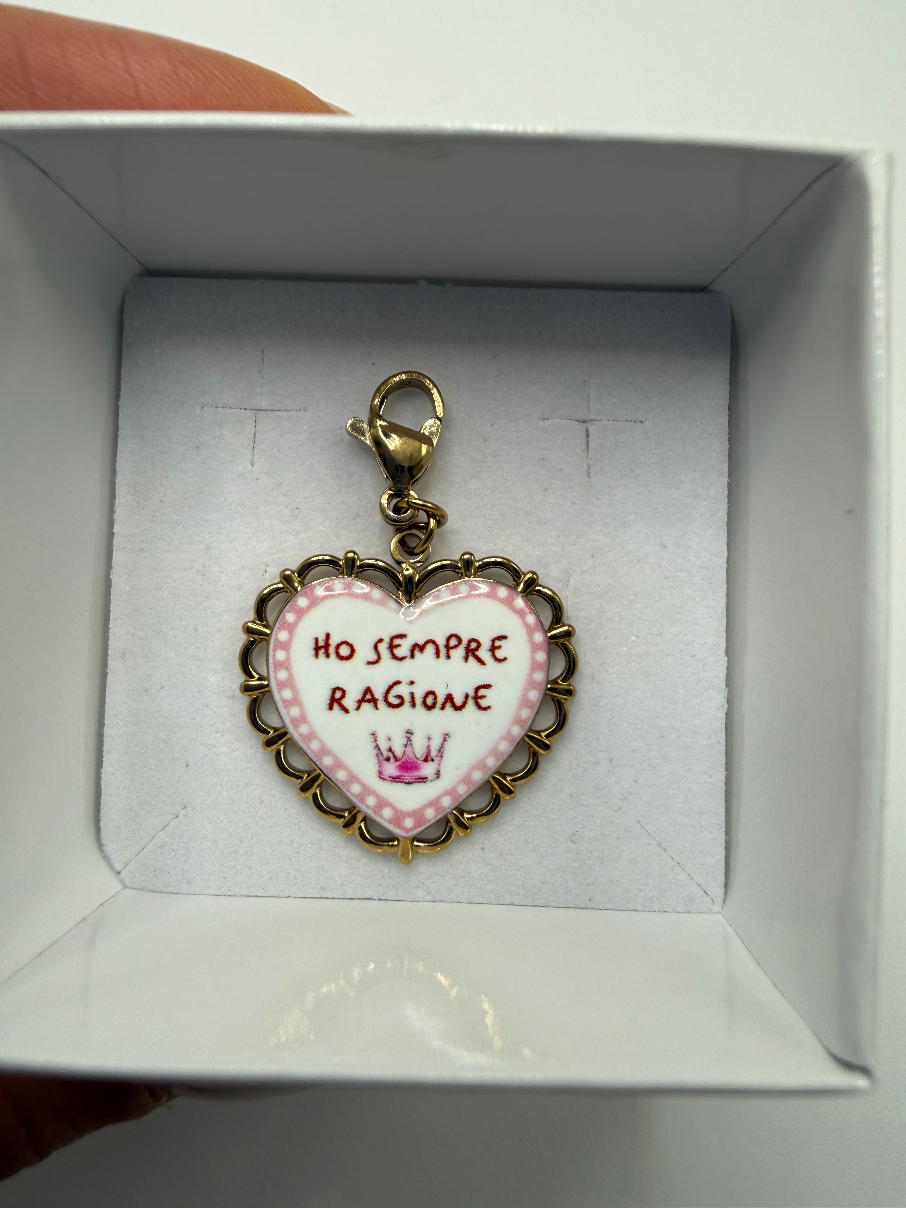 Ciondolo HO SEMPRE RAGIONE - ROSA