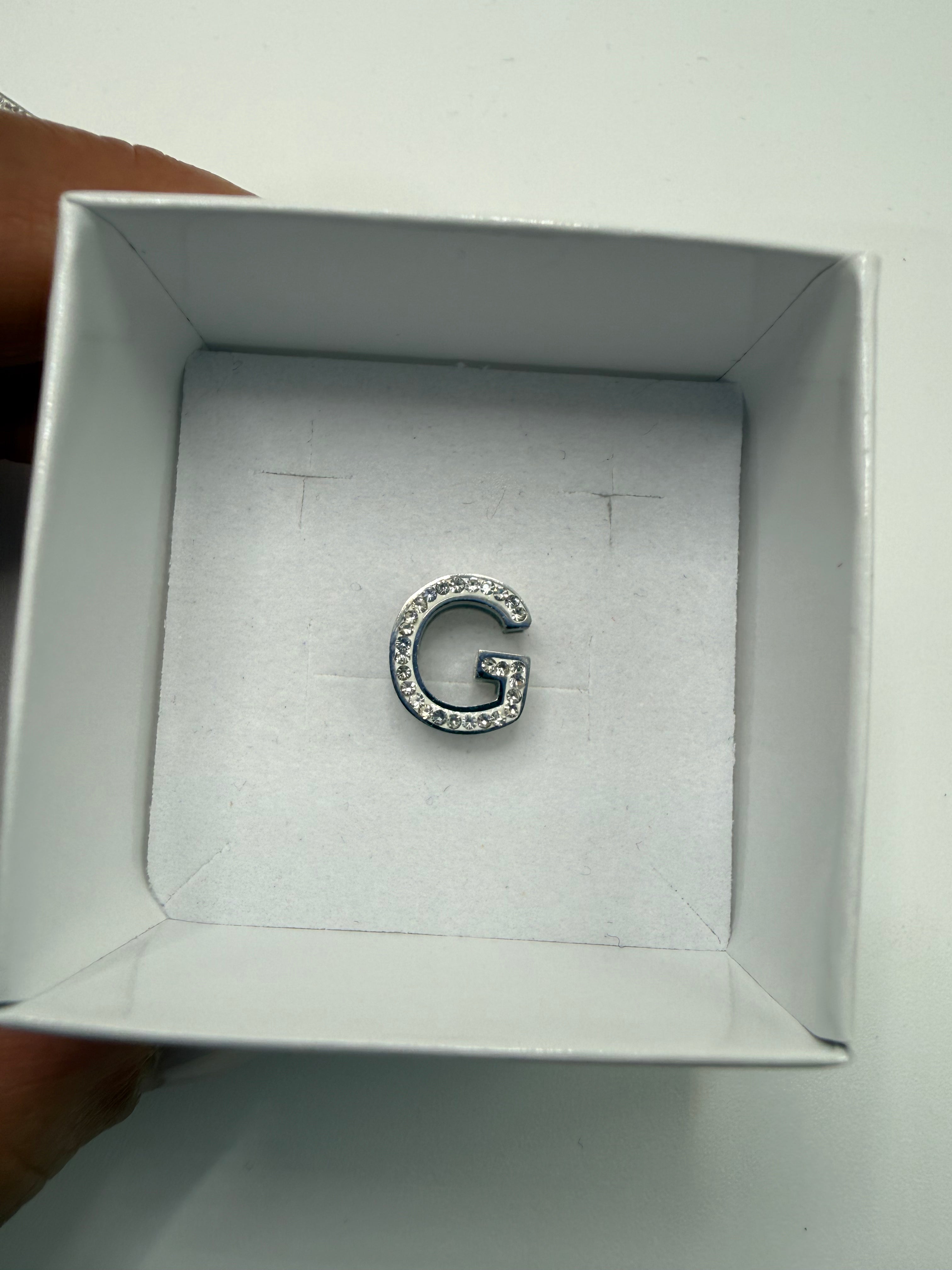 Ciondolo ARGENTO LETTERA BRILL - G