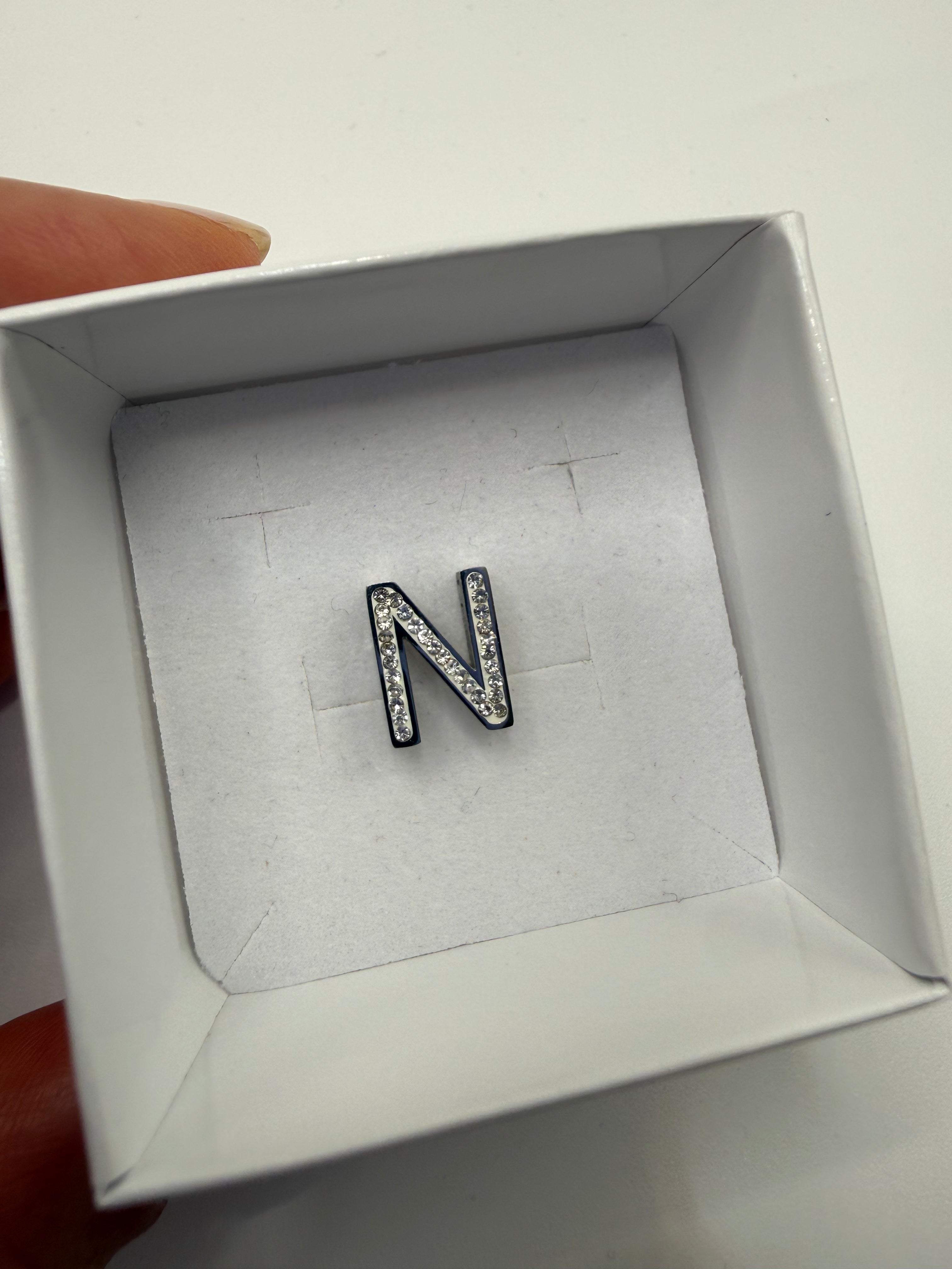 Ciondolo ARGENTO LETTERA BRILL - N