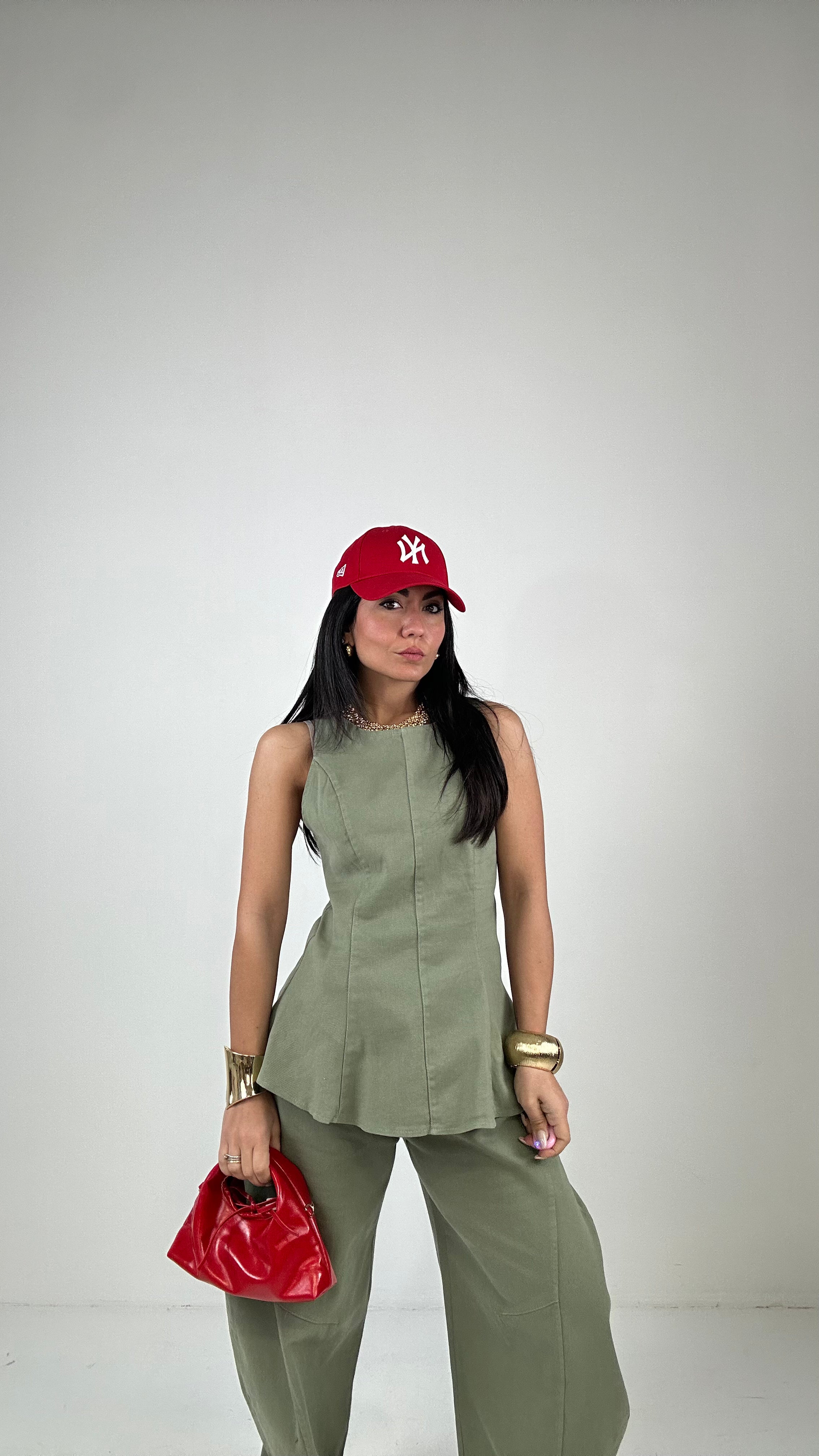 Completo BALLON E GILET - VERDE MILITARE