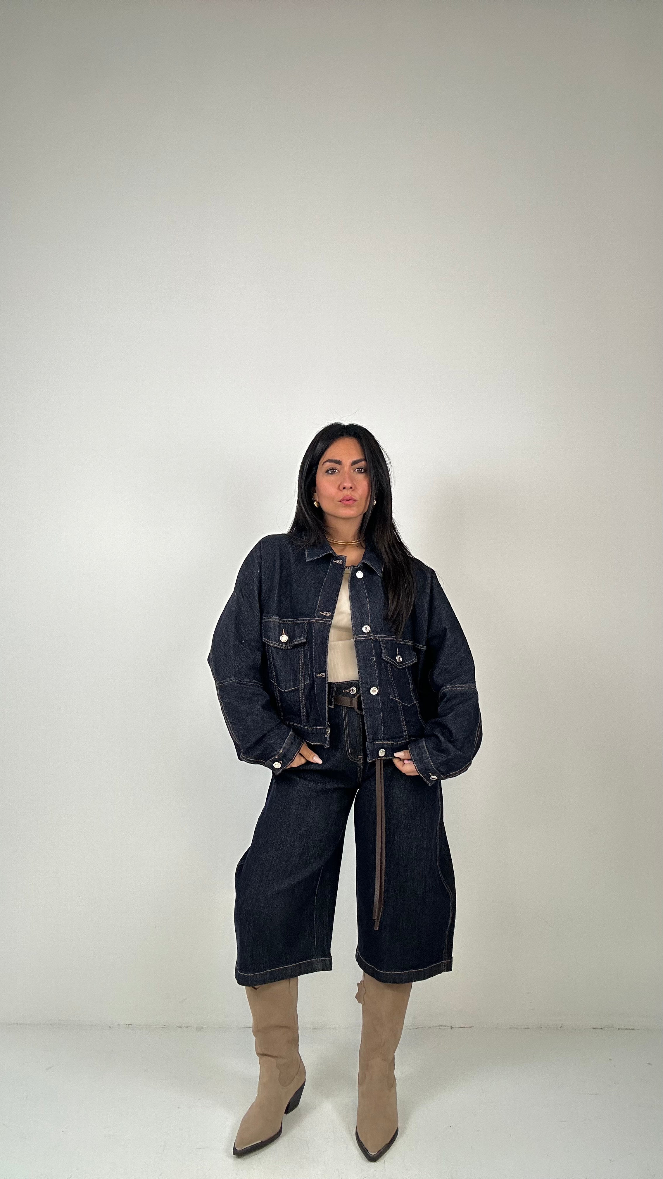 Bermuda WIDE LEG - JEANS