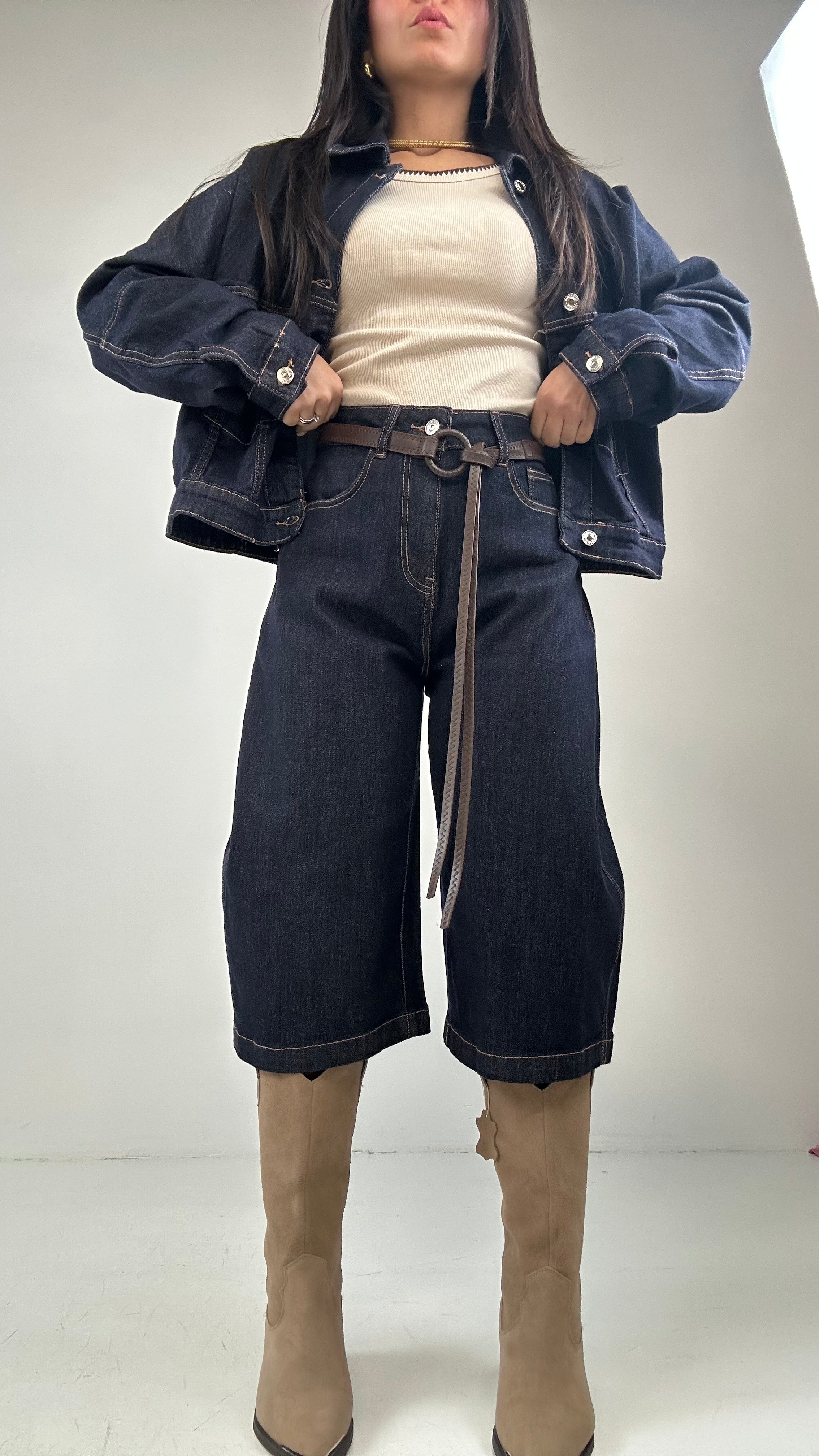 Bermuda WIDE LEG - JEANS