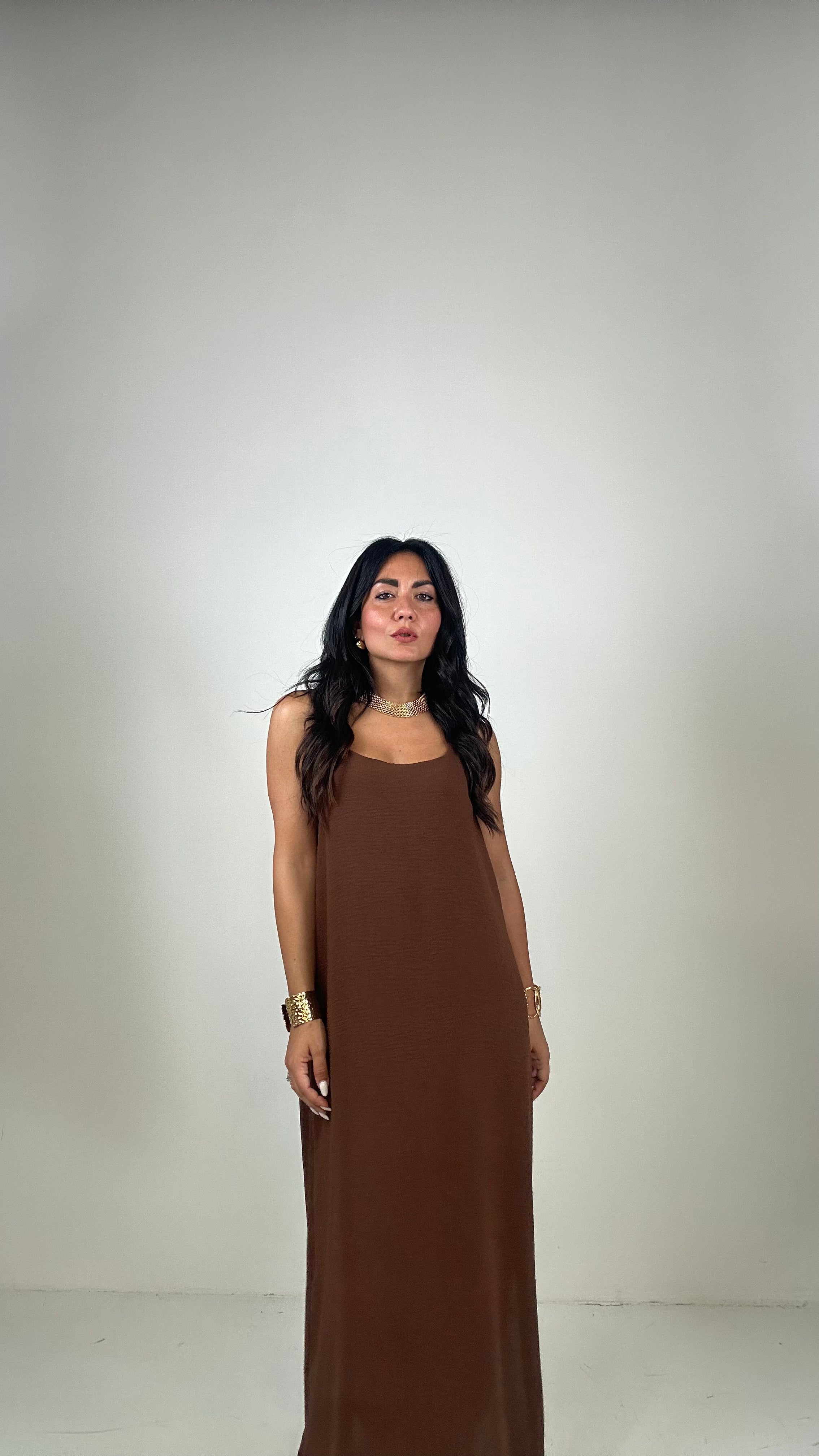 Vestito MIKI - MARRONE