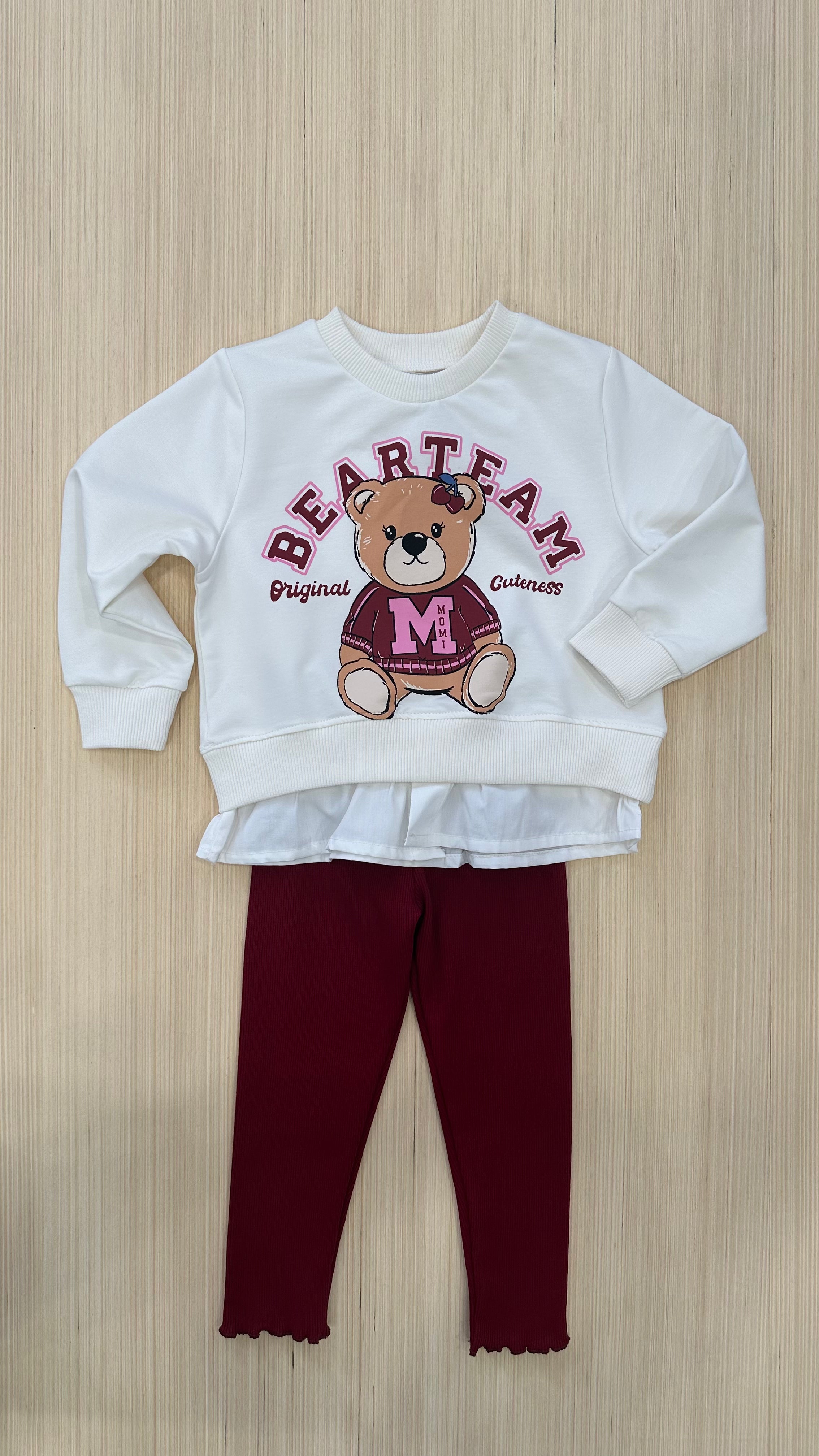 Completo BEAR TEAM 2-10A - BIANCO