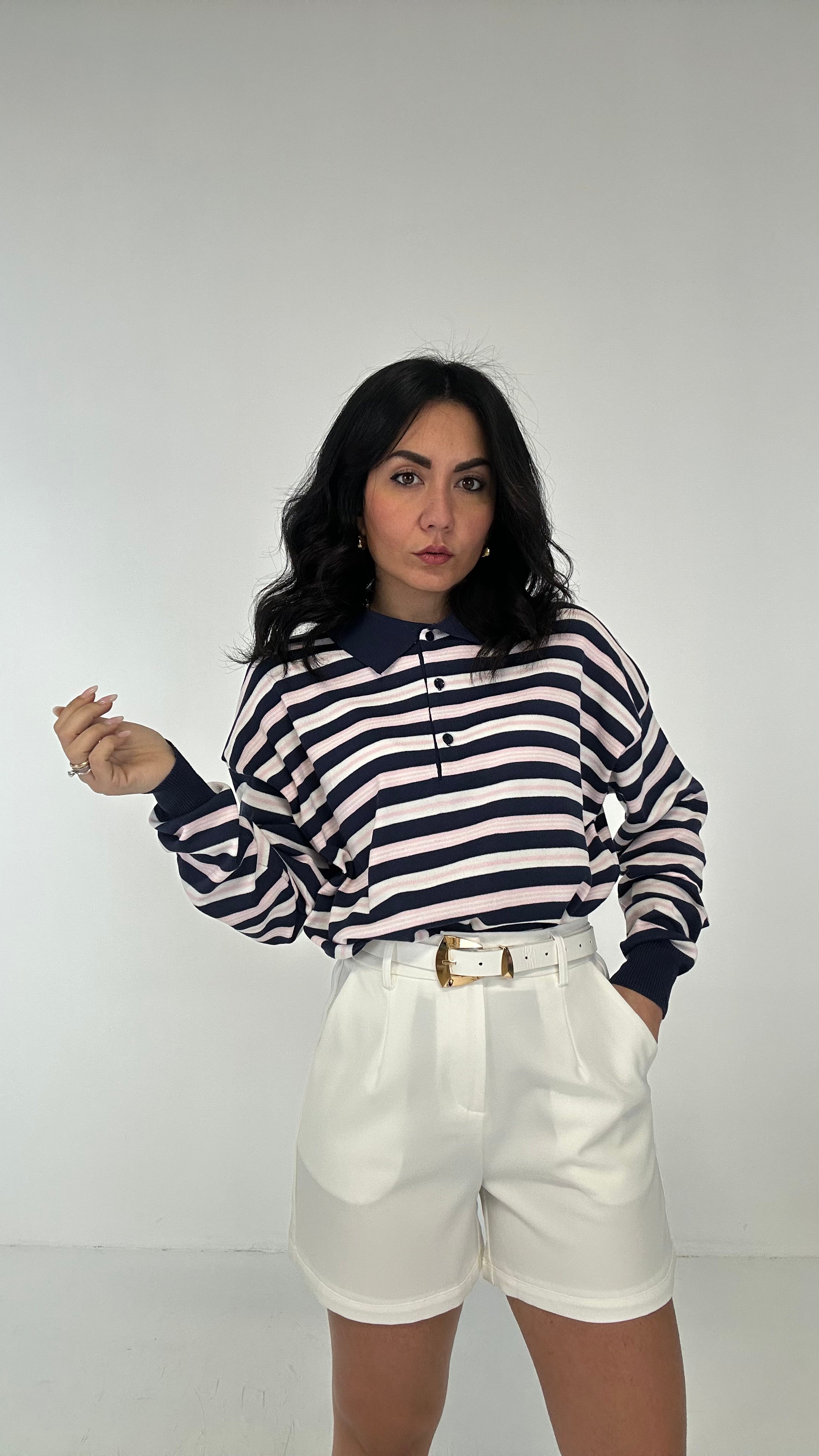 Shorts CON CINTURA SPRING - BIANCO